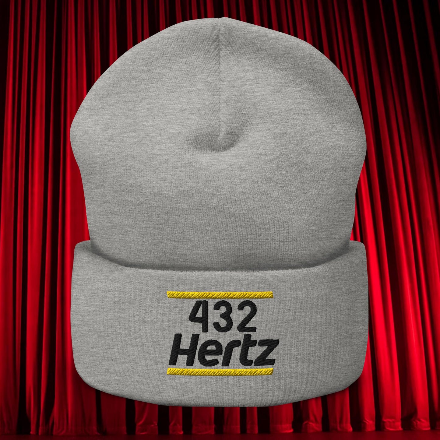 432Hz Hertz Matt and Shane's Secret Podcast MSSP Cuffed Beanie Heather Grey Hats Matt McCusker MSSP Podcasts Shane Gillis Stand-up Comedy Next Cult Brand
