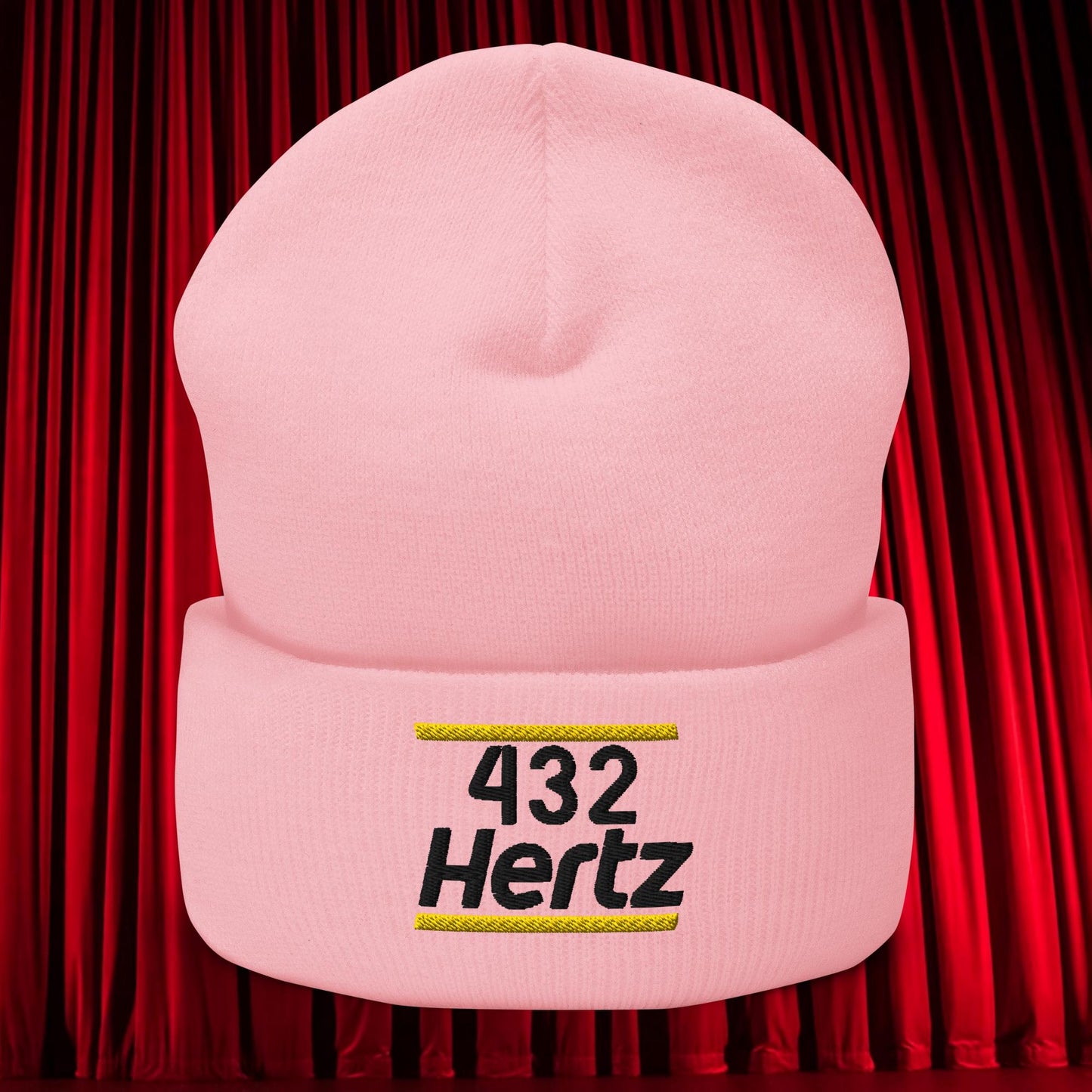432Hz Hertz Matt and Shane's Secret Podcast MSSP Cuffed Beanie Baby Pink Hats Matt McCusker MSSP Podcasts Shane Gillis Stand-up Comedy Next Cult Brand