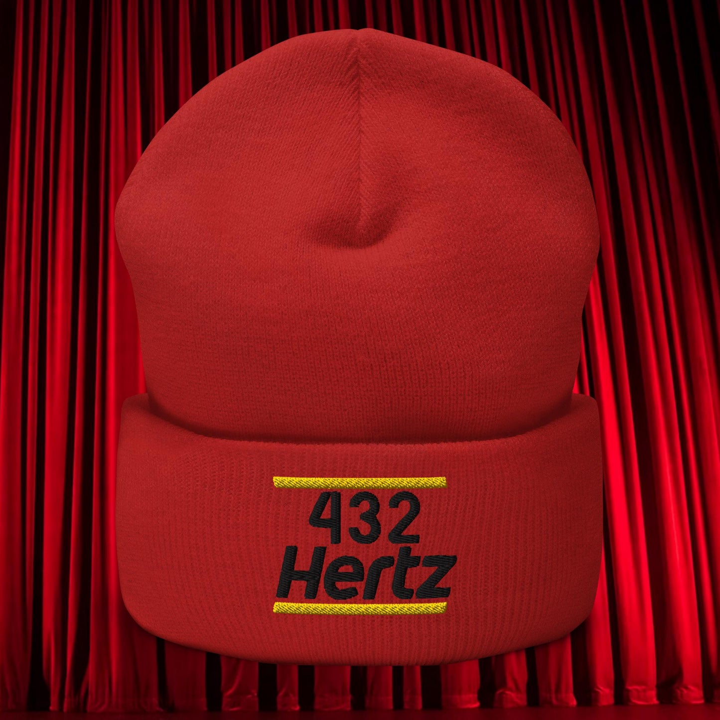 432Hz Hertz Matt and Shane's Secret Podcast MSSP Cuffed Beanie Red Hats Matt McCusker MSSP Podcasts Shane Gillis Stand-up Comedy Next Cult Brand