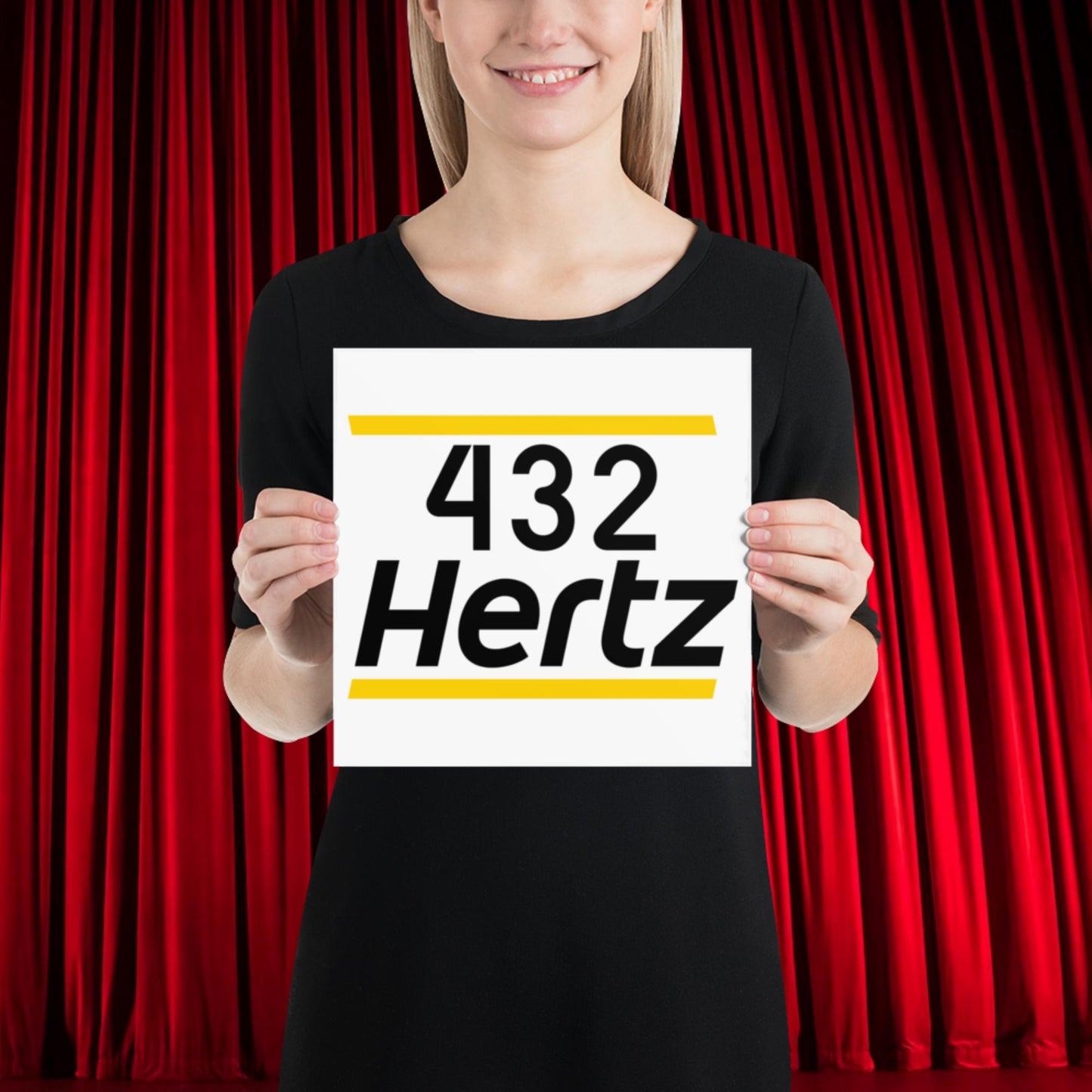 432Hz Hertz Matt and Shane's Secret Podcast MSSP Poster 10″×10″ Posters Matt McCusker MSSP Podcasts Shane Gillis Stand-up Comedy Next Cult Brand