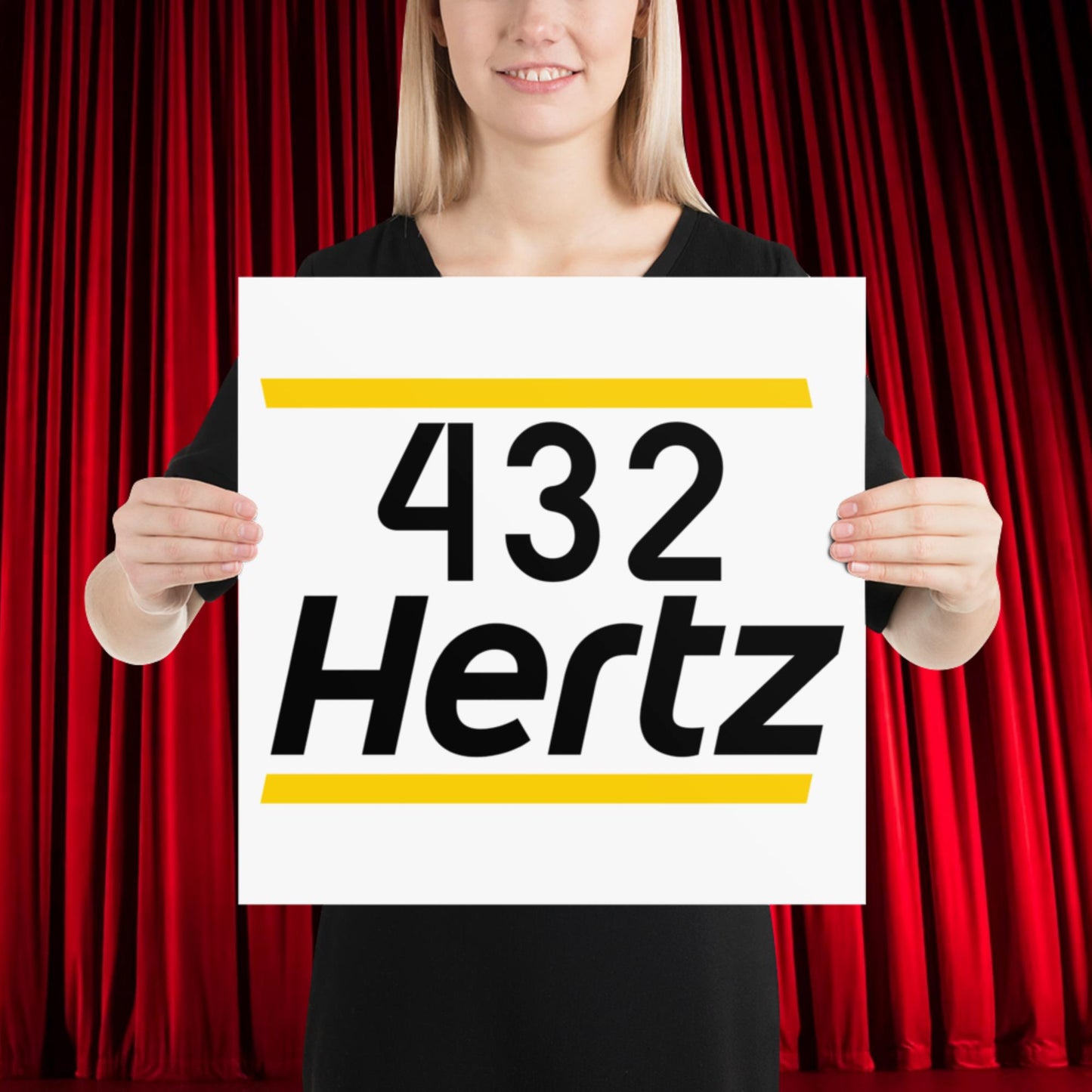 432Hz Hertz Matt and Shane's Secret Podcast MSSP Poster 16″×16″ Posters Matt McCusker MSSP Podcasts Shane Gillis Stand-up Comedy Next Cult Brand