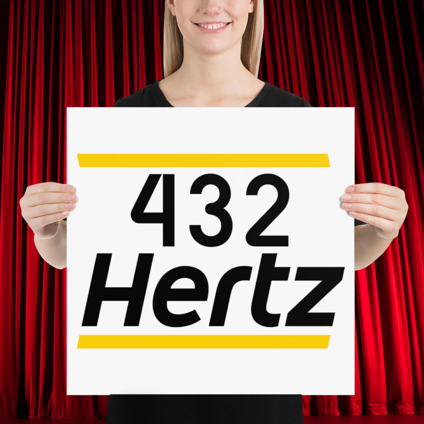 432Hz Hertz Matt and Shane's Secret Podcast MSSP Poster 18″×18″ Posters Matt McCusker MSSP Podcasts Shane Gillis Stand-up Comedy Next Cult Brand