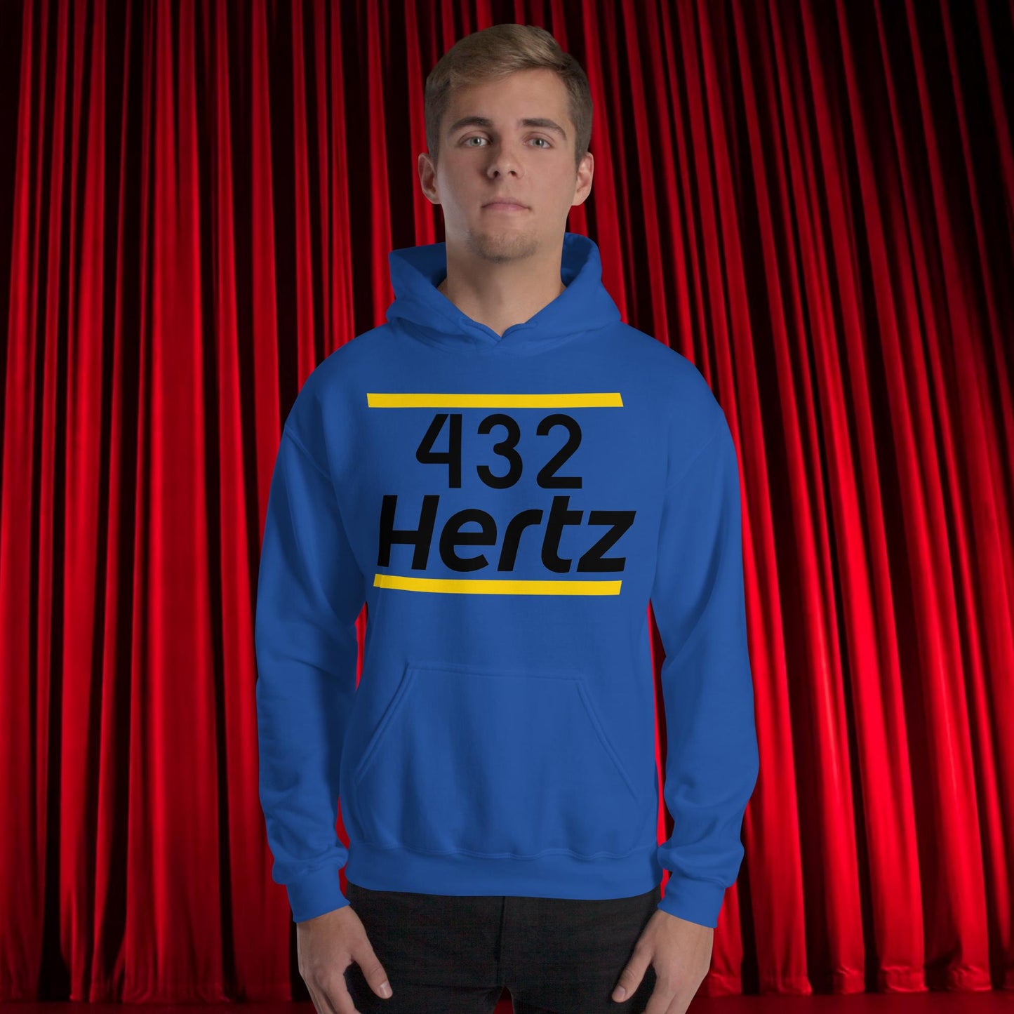 432Hz Hertz Matt and Shane's Secret Podcast MSSP Unisex Hoodie Royal Hoodies Matt McCusker MSSP Podcasts Shane Gillis Stand-up Comedy Next Cult Brand