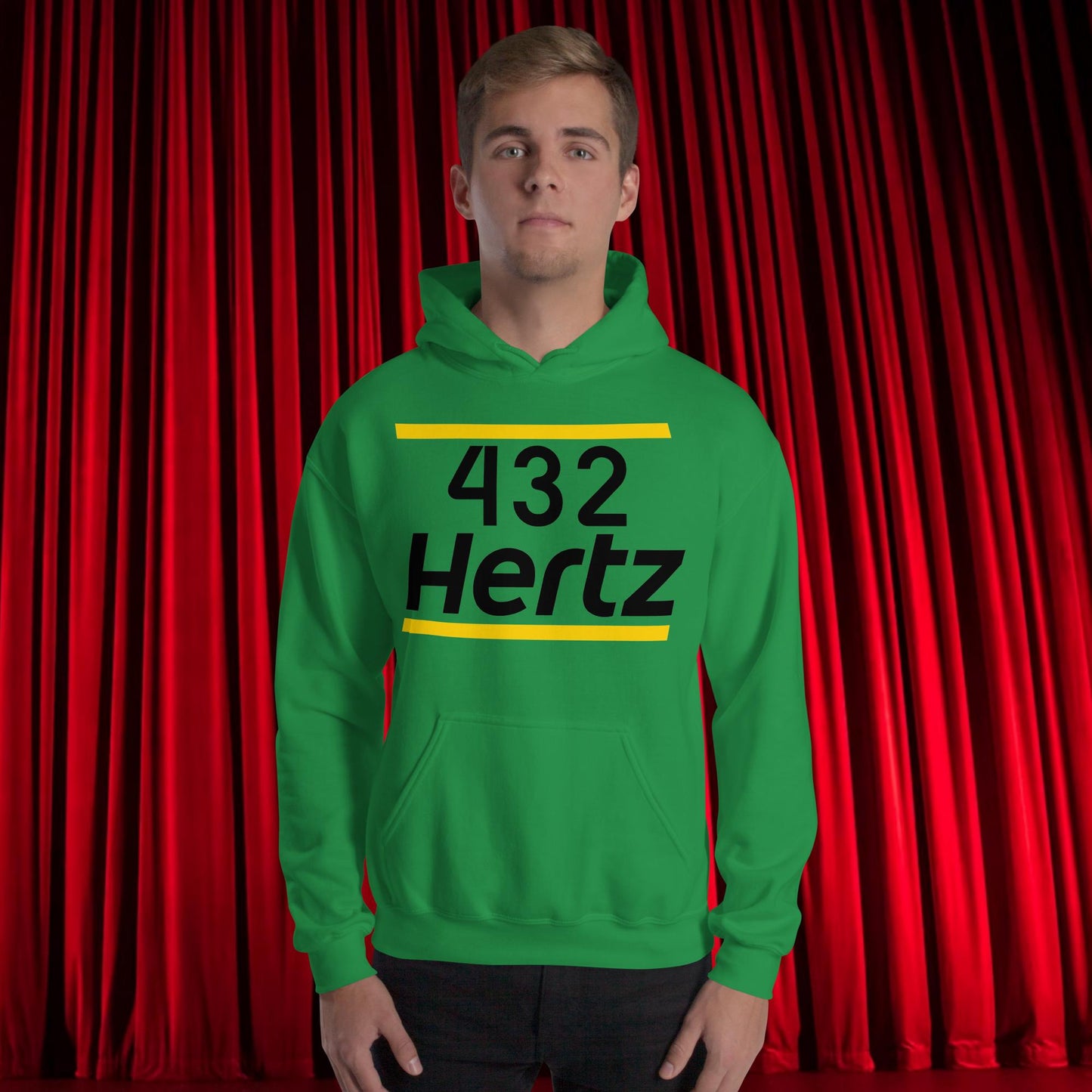 432Hz Hertz Matt and Shane's Secret Podcast MSSP Unisex Hoodie Irish Green Hoodies Matt McCusker MSSP Podcasts Shane Gillis Stand-up Comedy Next Cult Brand