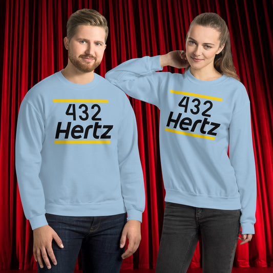 432Hz Hertz Matt and Shane's Secret Podcast MSSP Unisex Sweatshirt Light Blue Sweatshirts Matt McCusker MSSP Podcasts Shane Gillis Stand-up Comedy Next Cult Brand