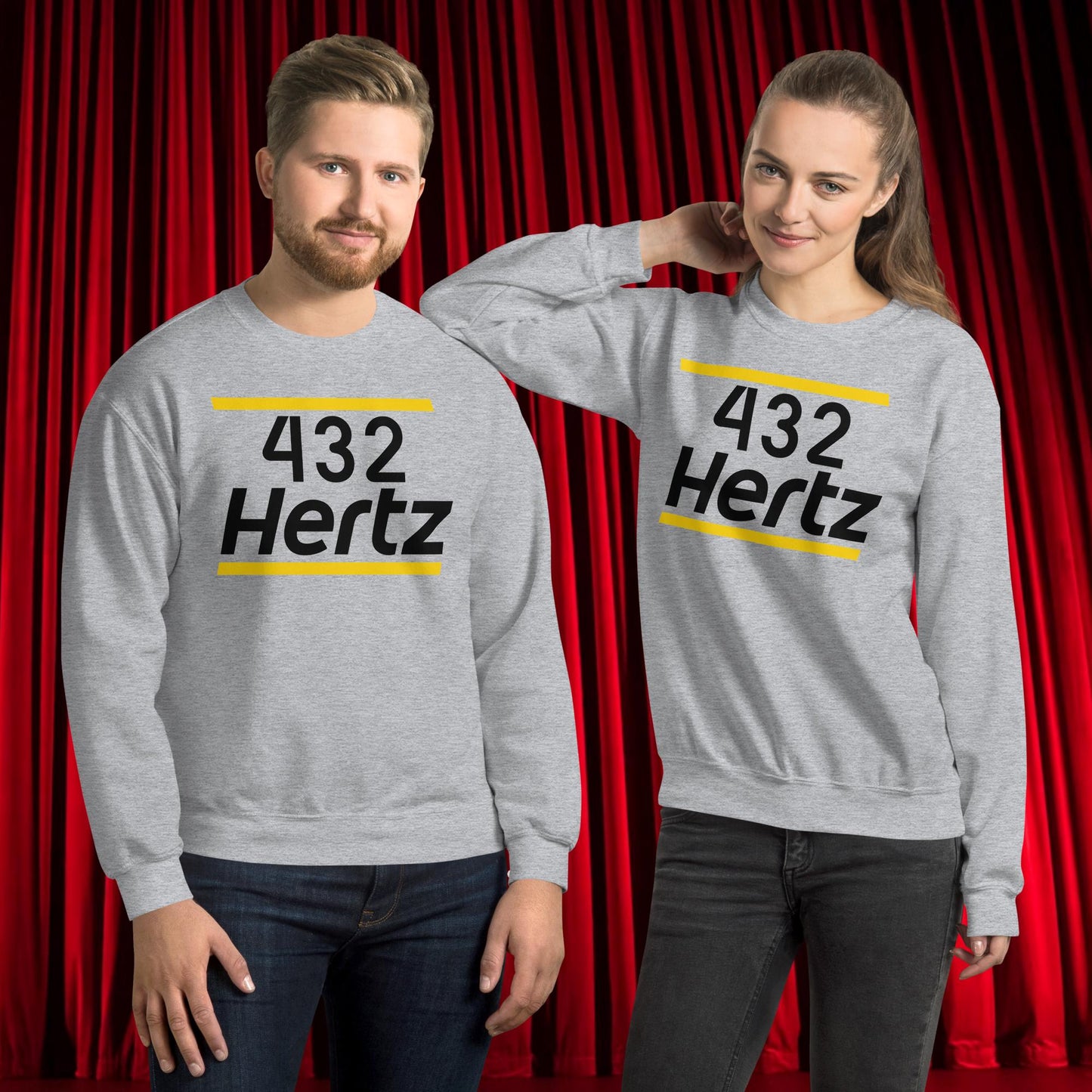 432Hz Hertz Matt and Shane's Secret Podcast MSSP Unisex Sweatshirt Sport Grey Sweatshirts Matt McCusker MSSP Podcasts Shane Gillis Stand-up Comedy Next Cult Brand