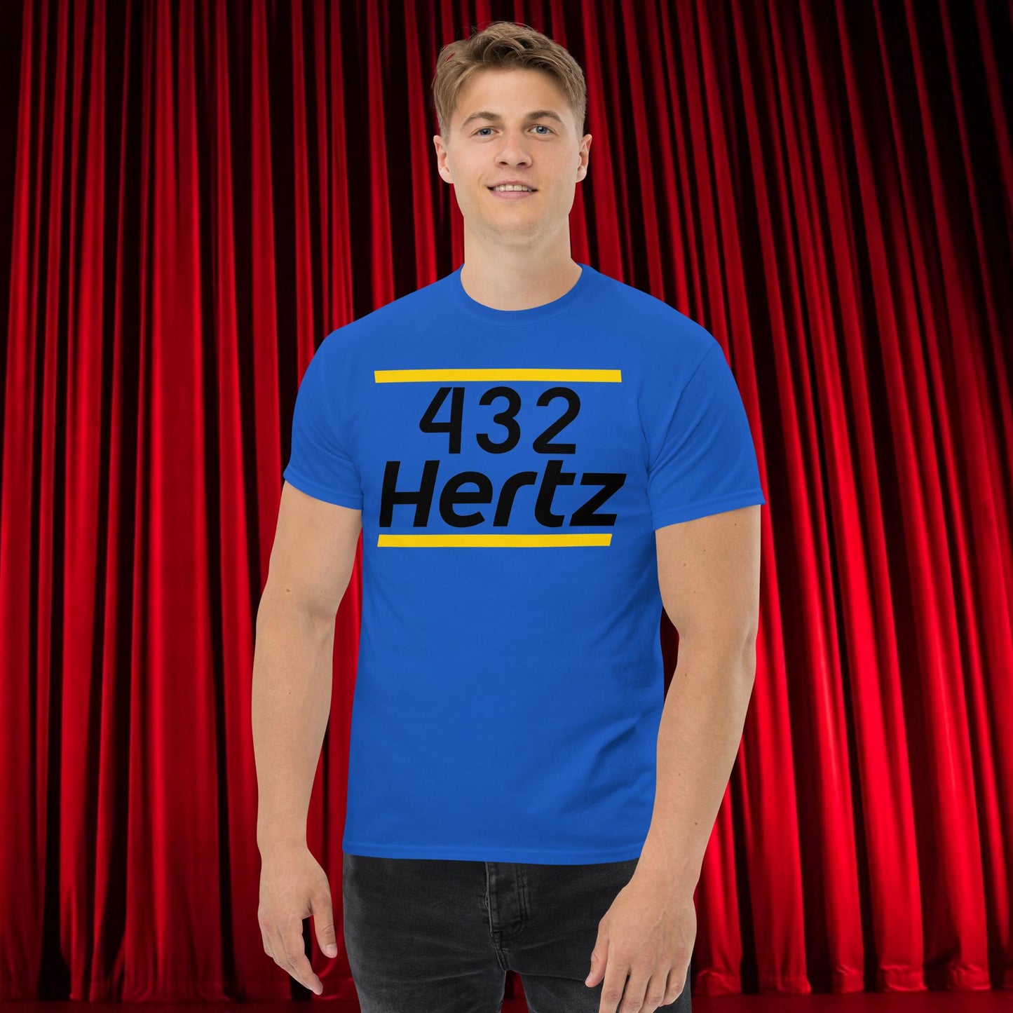 432Hz Hertz Matt and Shane's Secret Podcast MSSP Unisex tee Royal T-shirts Matt McCusker MSSP Podcasts Shane Gillis Stand-up Comedy Next Cult Brand
