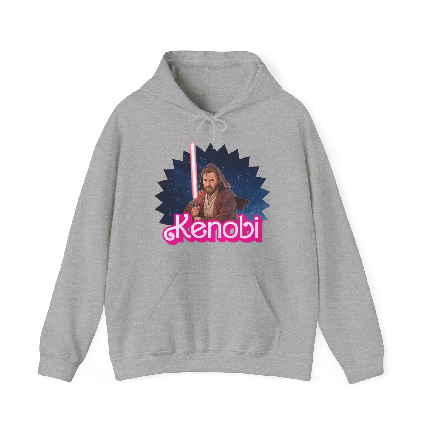 Obi-Wan Kenobi Ken Barbie Movie Star Wars Unisex Heavy Blend Hooded Sweatshirt Hoodies Barbie Ken Movies Star Wars Printify