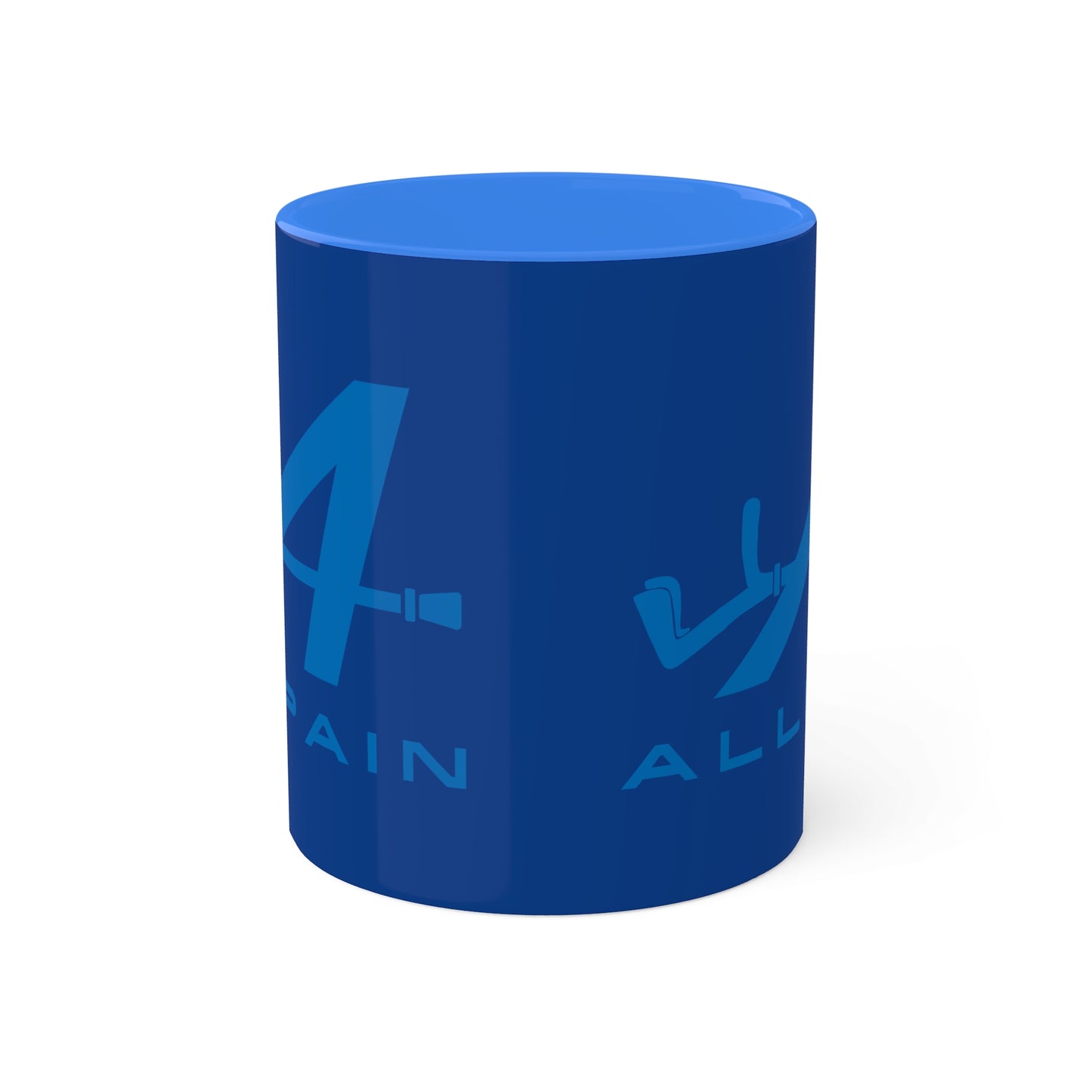 Allpain Alpine F1 Formula 1 Pierre Gasly Esteban Ocon Colorful Mug, 11oz Mugs Alpine F1 Printify