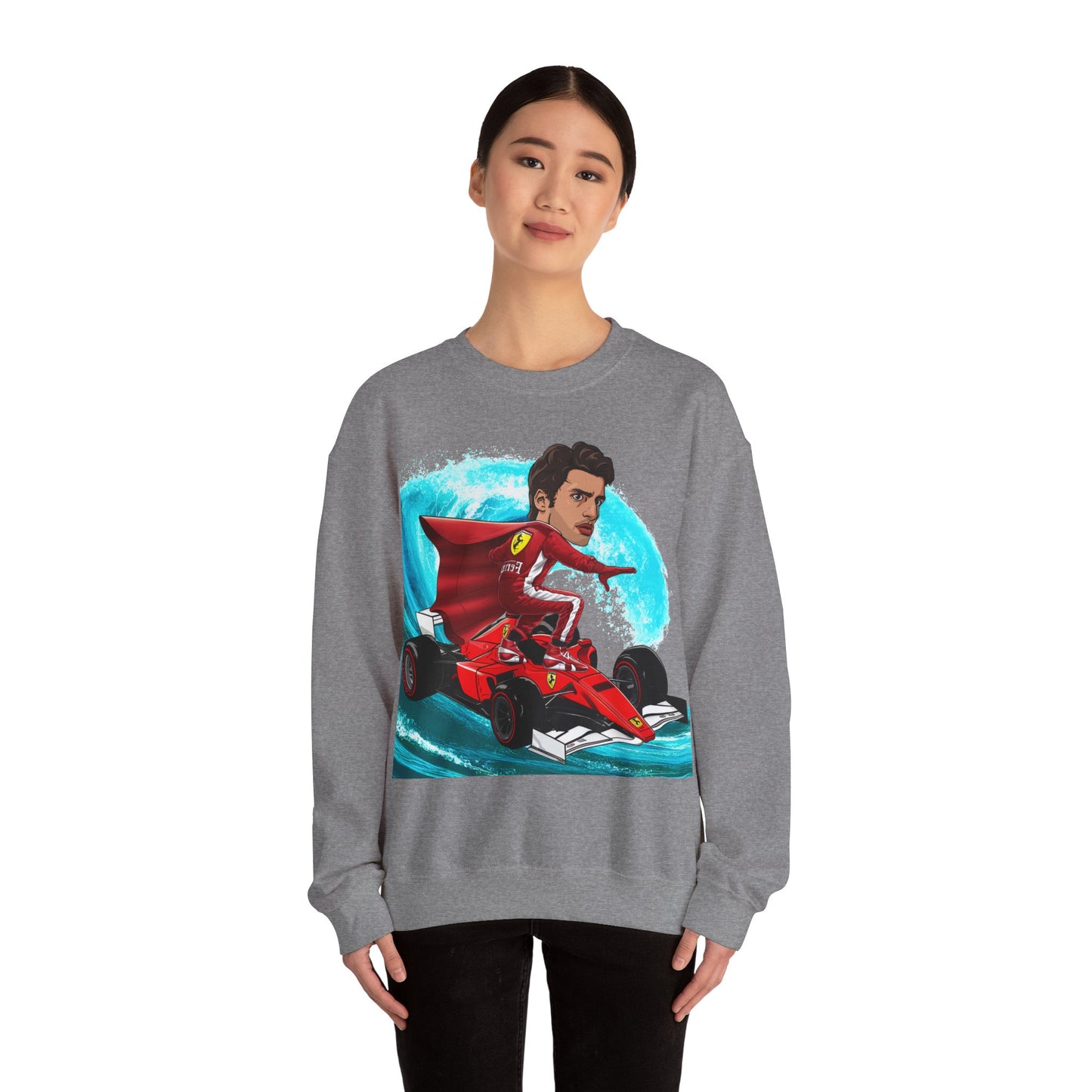 Carlos Sainz Sweatshirt Smooth Operator Jumper Ferrari Sweater Formula 1 Jumper F1 Sweater Ferrari Gift Ferrari Fan Jumper F1 Gift Scuderia Sweatshirts Carlos Sainz F1 Ferrari Printify