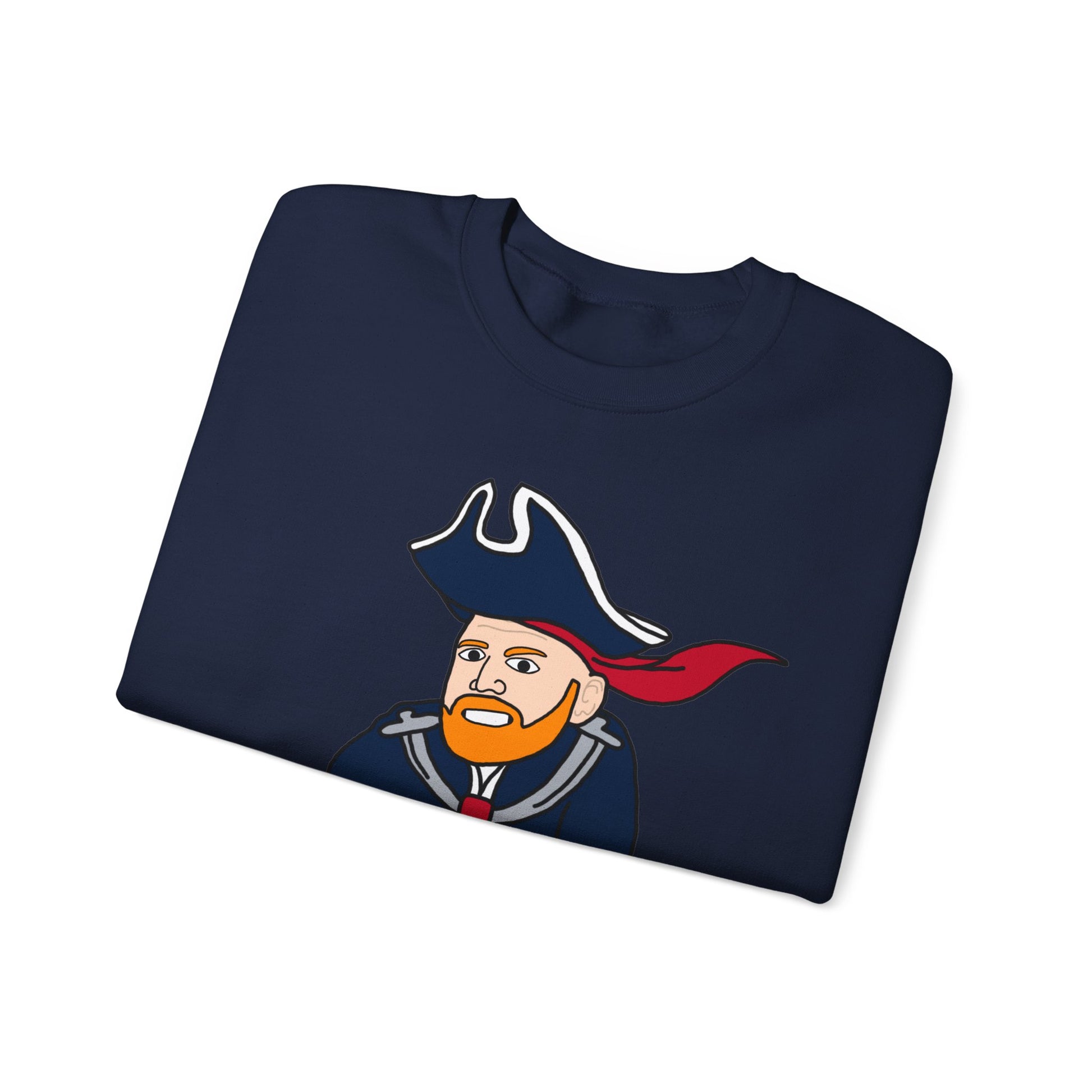 Bill Burrdy New England Patriots Tom Brady Bill Burr Unisex Heavy Blend Crewneck Sweatshirt Sweatshirts American Football Bill Burr Monday Morning Podcast New England Patriots NFL Podcasts Stand-up Comedy Printify