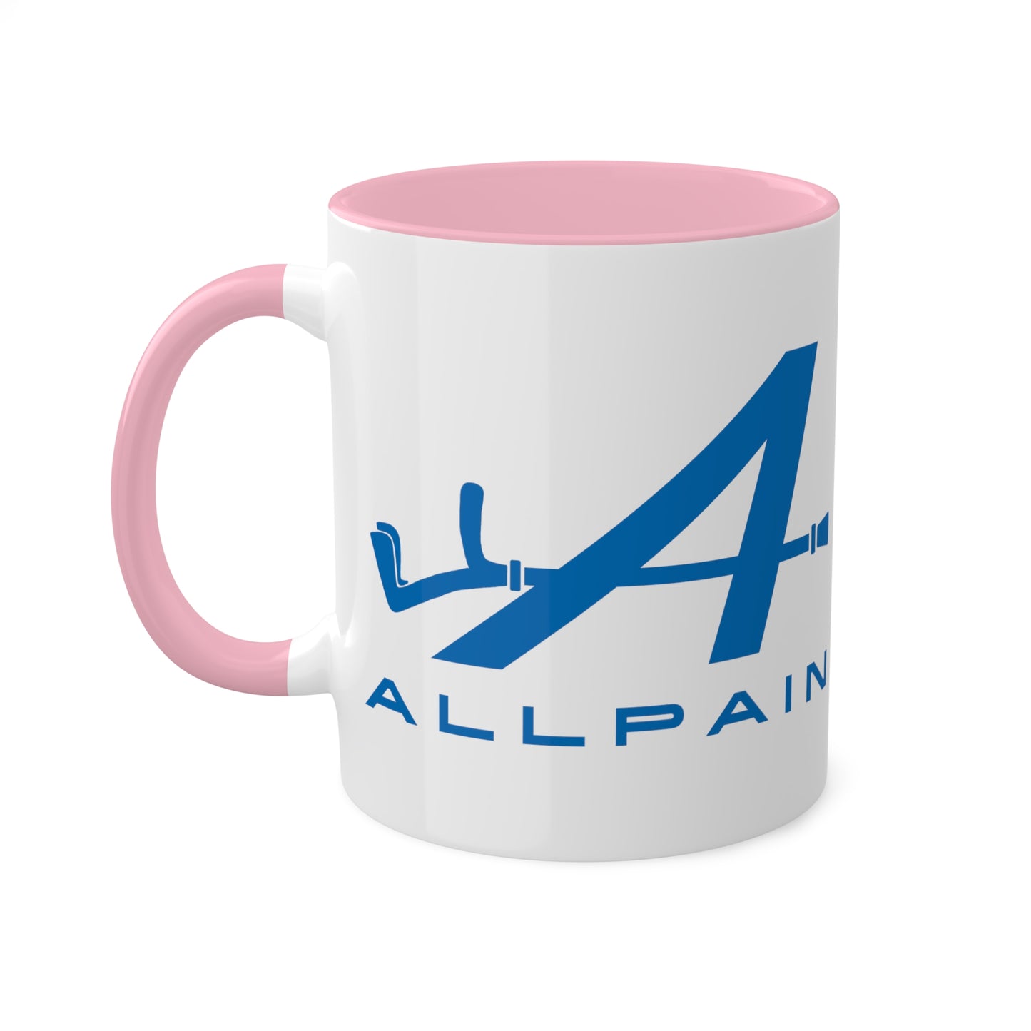 Allpain Alpine F1 Formula 1 Pierre Gasly Esteban Ocon Colorful Mug, 11oz Mugs Alpine F1 Printify
