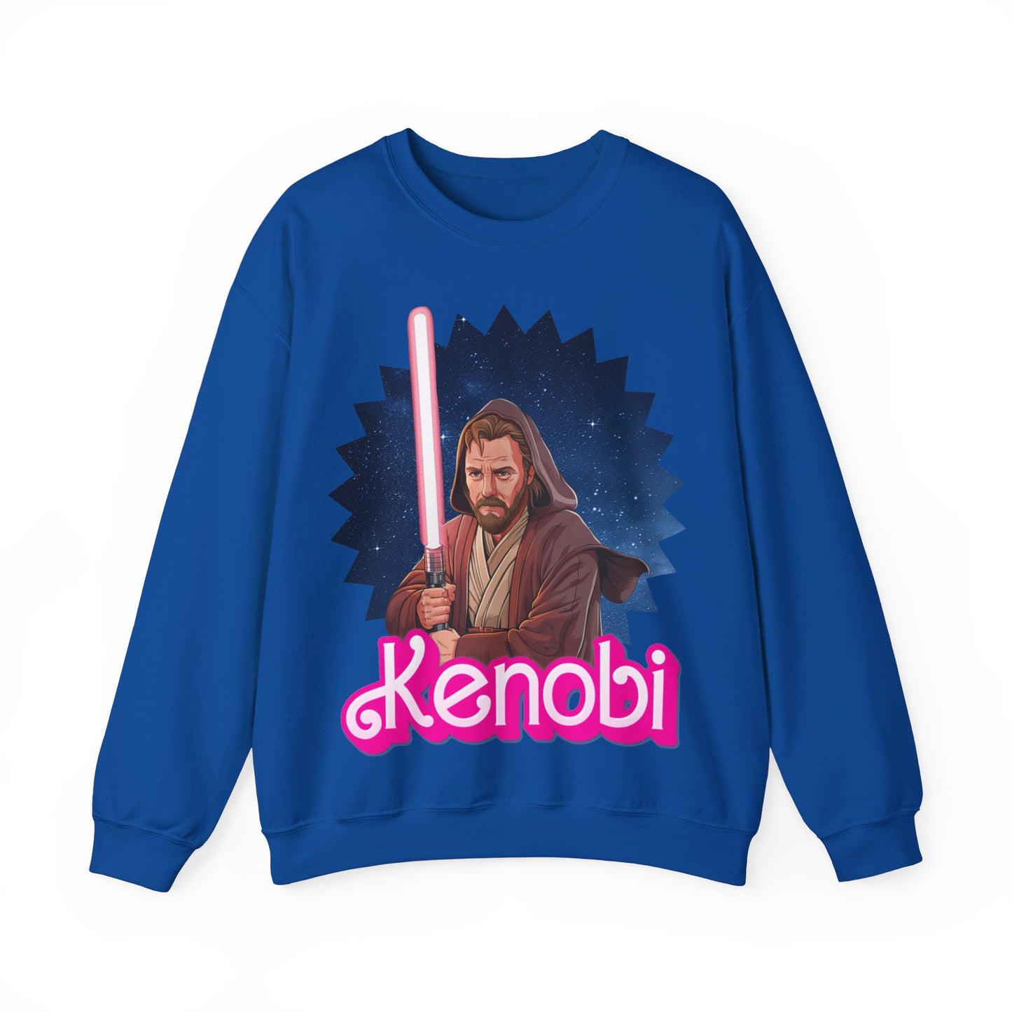 Obi-Wan Kenobi Ken Barbie Movie Star Wars Unisex Heavy Blend Crewneck Sweatshirt Sweatshirts Barbie Ken Movies Star Wars Printify