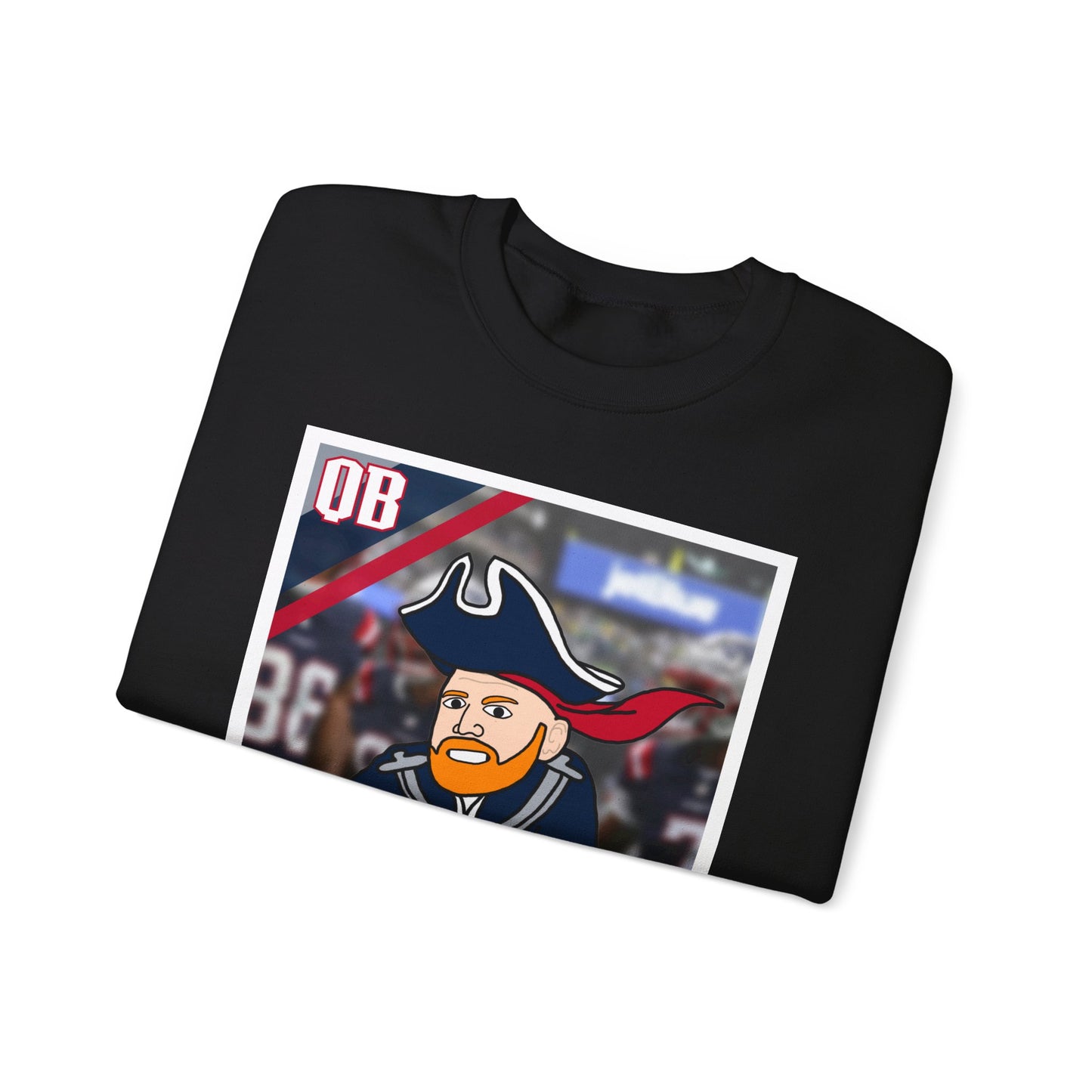 Bill Burrdy New England Patriots Tom Brady Bill Burr Unisex Heavy Blend Crewneck Sweatshirt Sweatshirts American Football Bill Burr Monday Morning Podcast New England Patriots NFL Podcasts Stand-up Comedy Printify