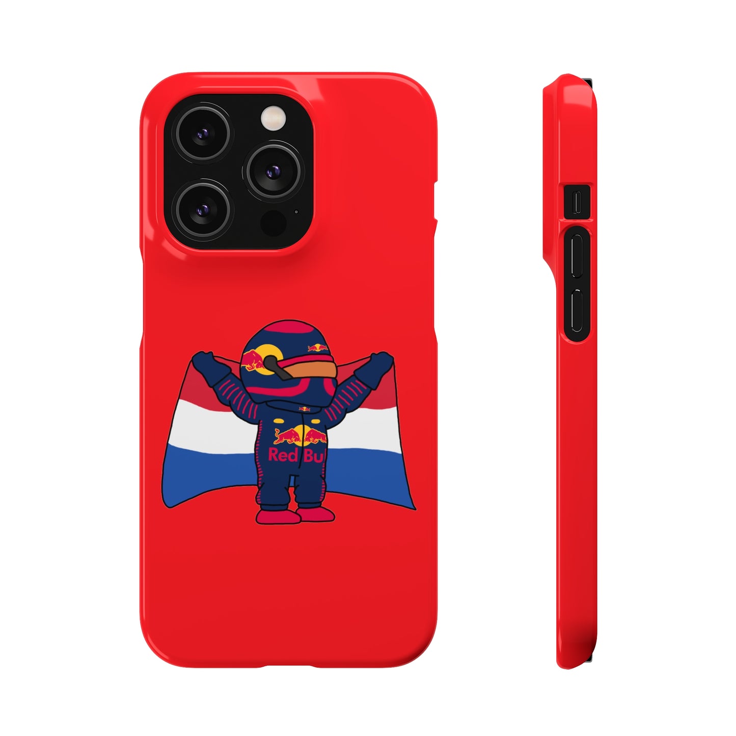 NeVerStappen Red Bull Formula 1 F1 Max Verstappen Snap Case iPhone 14 Pro Glossy Mobile Phone Cases F1 Max Verstappen Red Bull Printify