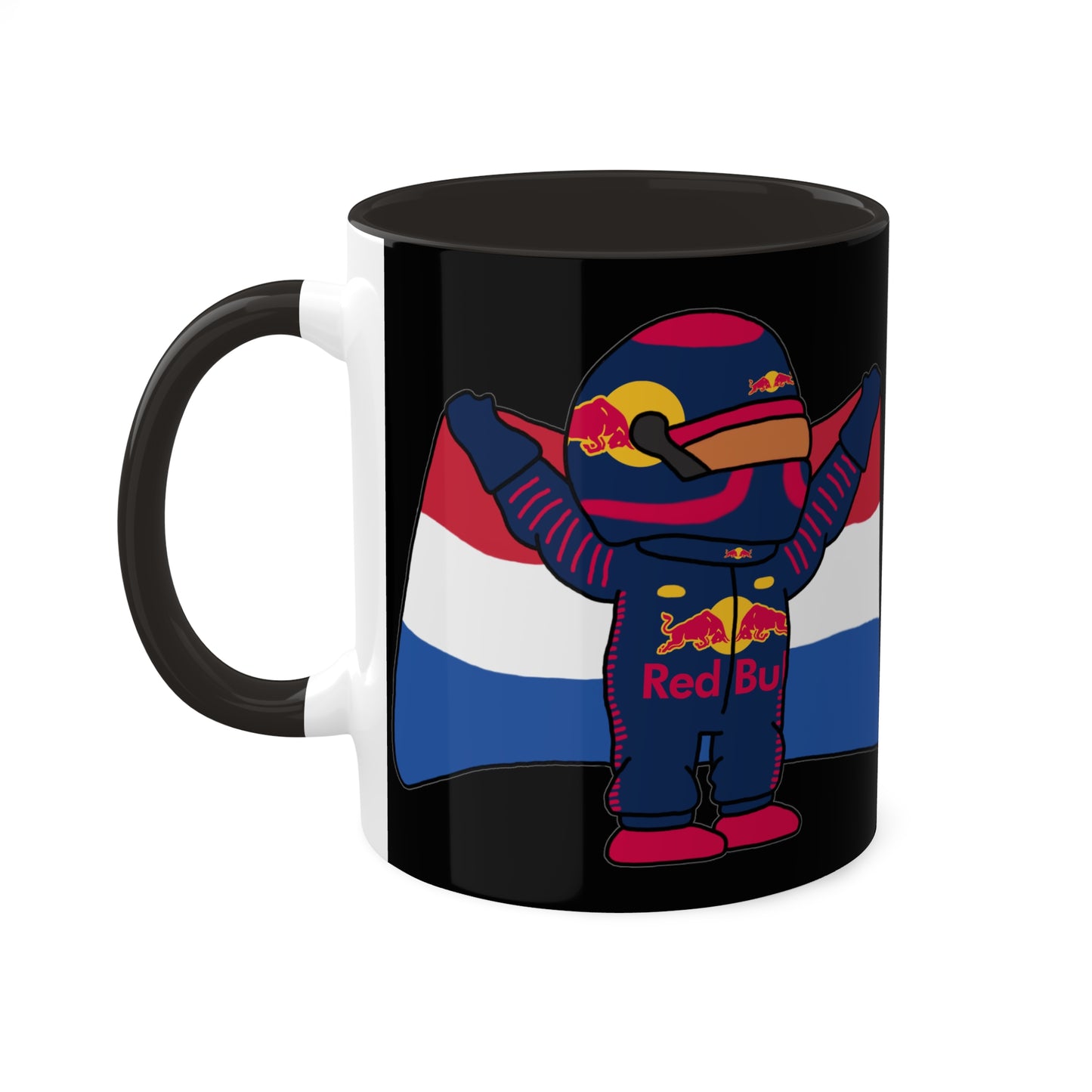 NeVerStappen Red Bull Formula 1 F1 Max Vertsappen Colorful Mugs, 11oz Mugs Printify