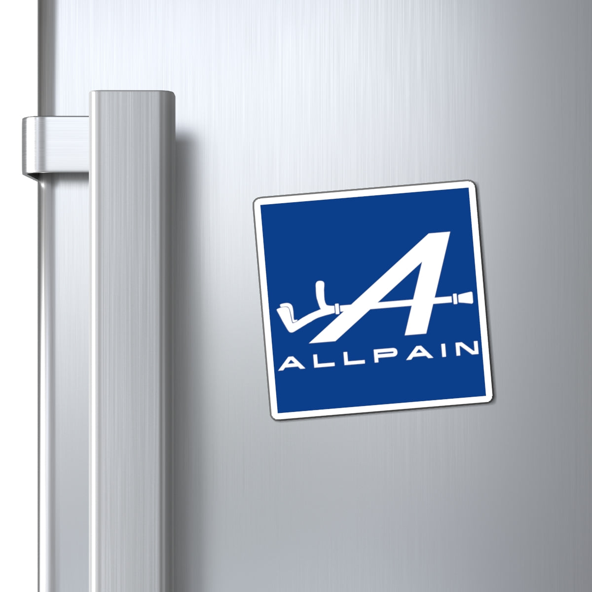 Allpain Alpine F1 Formula 1 Pierre Gasly Esteban Ocon Magnet 3" × 3" Magnets Alpine F1 Printify