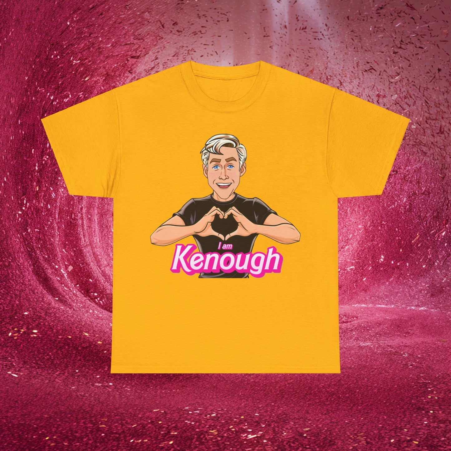 I am Kenough Tshirt Ken T-shirt Ryan Gosling Shirt Barbie T shirt Ken Gift Barbie Gift I'm Kenough Shirt I am Enough T-shirt Im Kenough Tee Gold T-shirts Barbie Celebrities Ken Movies Ryan Gosling Printify