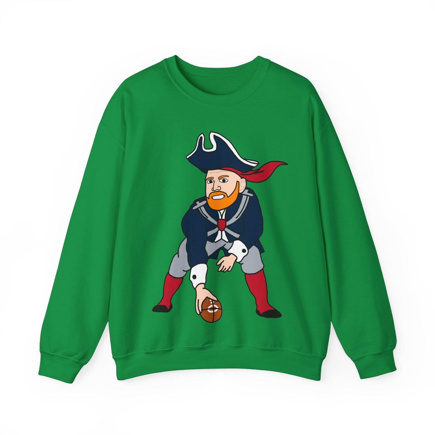 Bill Burrdy New England Patriots Tom Brady Bill Burr Unisex Heavy Blend Crewneck Sweatshirt Sweatshirts American Football Bill Burr Monday Morning Podcast New England Patriots NFL Podcasts Stand-up Comedy Printify