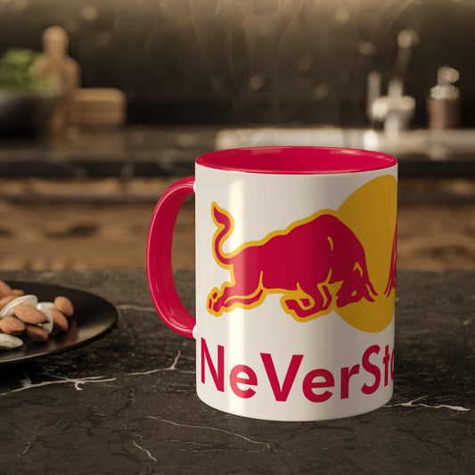 NeVerStappen Red Bull Formula 1 F1 Max Vertsappen Colorful Mugs, 11oz 11oz Red Mugs Printify