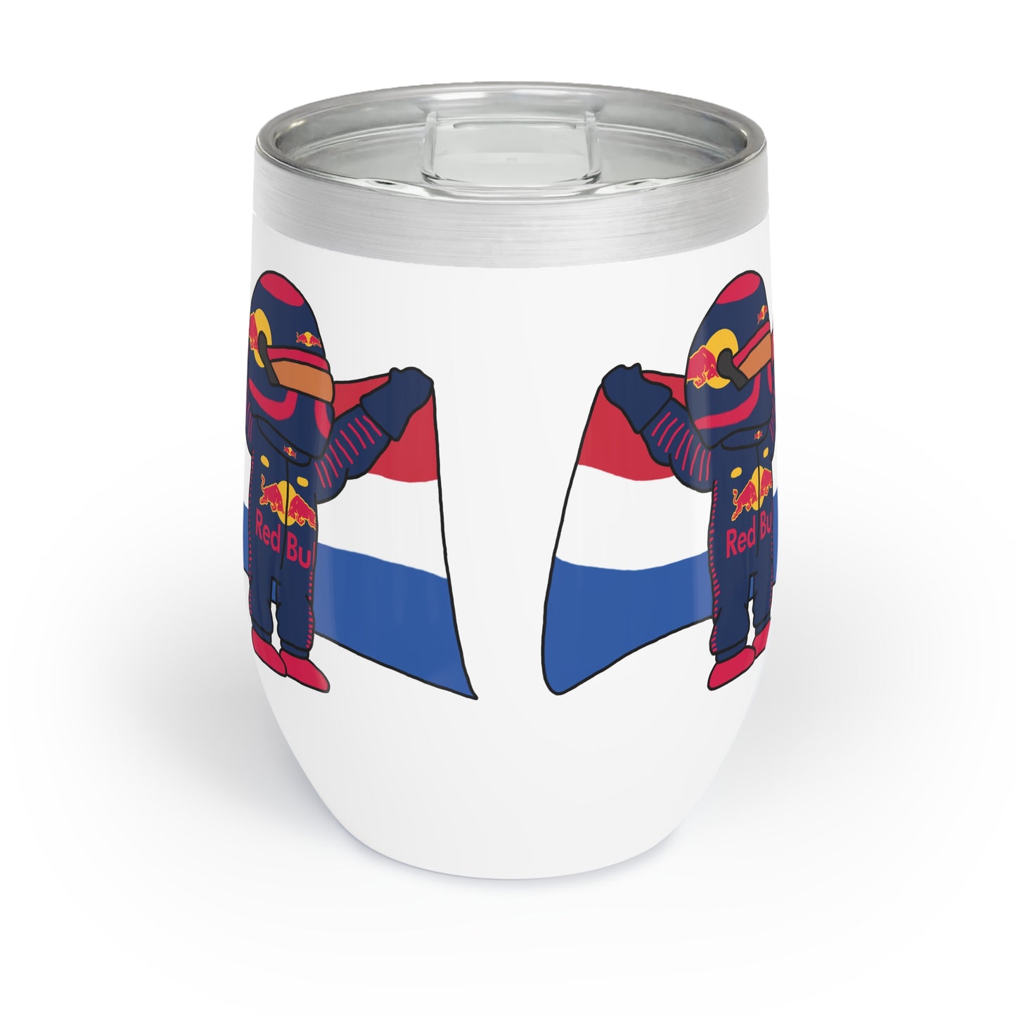 NeVerStappen Red Bull Formula 1 F1 Max Verstappen Wine Tumbler Tumblers F1 Max Verstappen Red Bull Printify