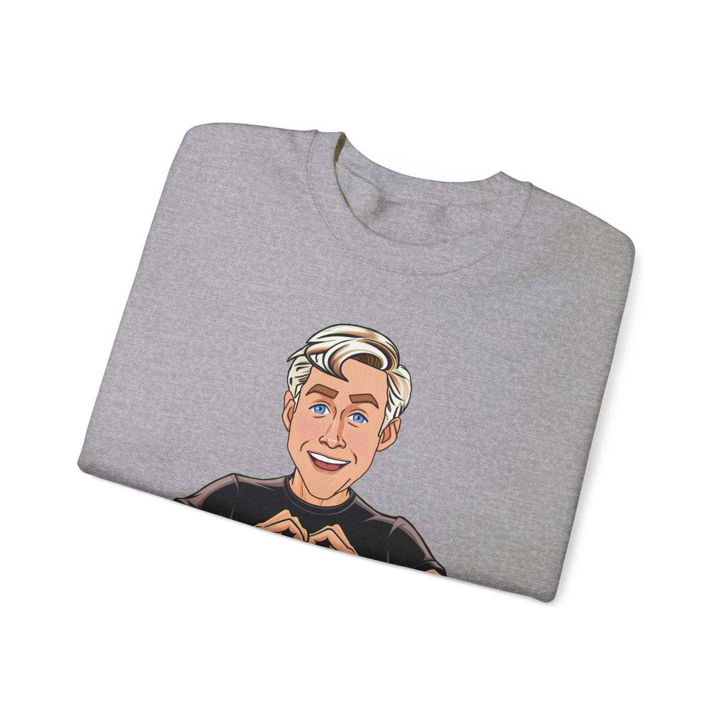 I am Kenough Ryan Gosling Ken Barbie Movie Unisex Heavy Blend Crewneck Sweatshirt Sweatshirts Barbie Celebrities Ken Movies Ryan Gosling Printify