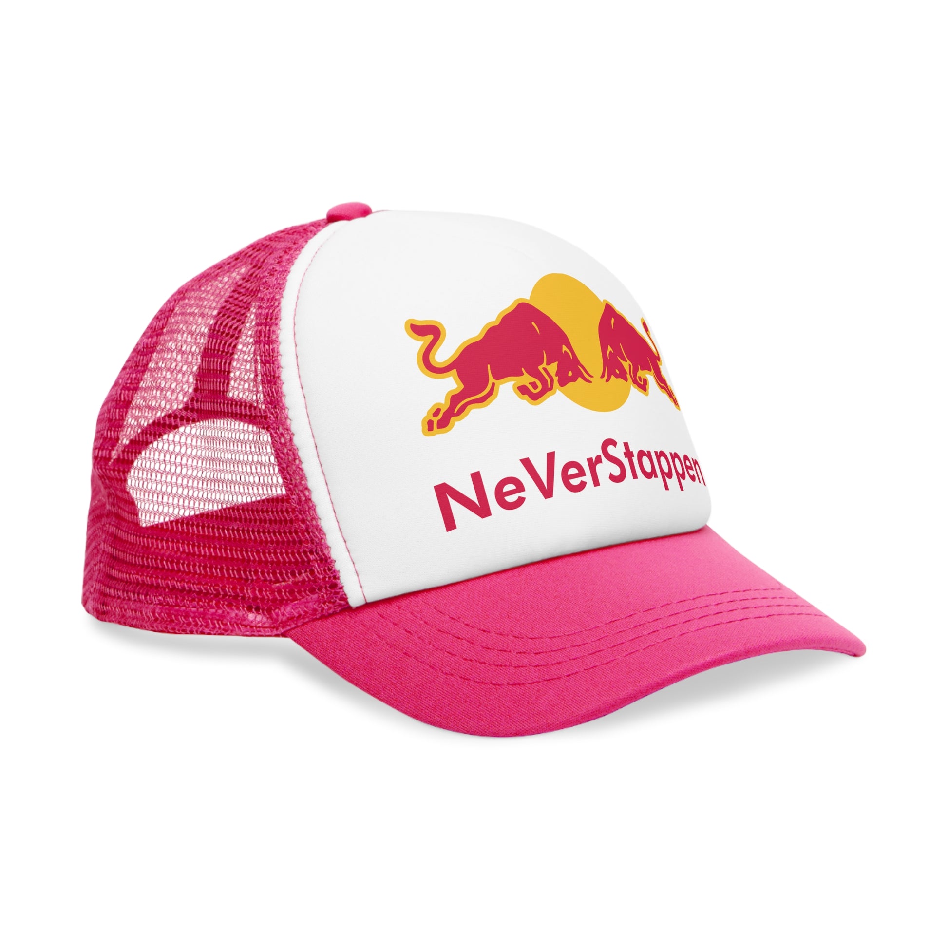 NeVerStappen Red Bull Formula 1 F1 Max Verstappen Mesh Cap Hats F1 Max Verstappen Red Bull Printify