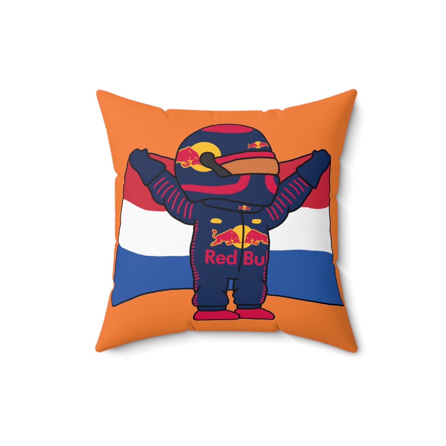 NeVerStappen Red Bull Formula 1 F1 Max Verstappen Pillow 16" × 16" Pillows F1 Max Verstappen Red Bull Printify