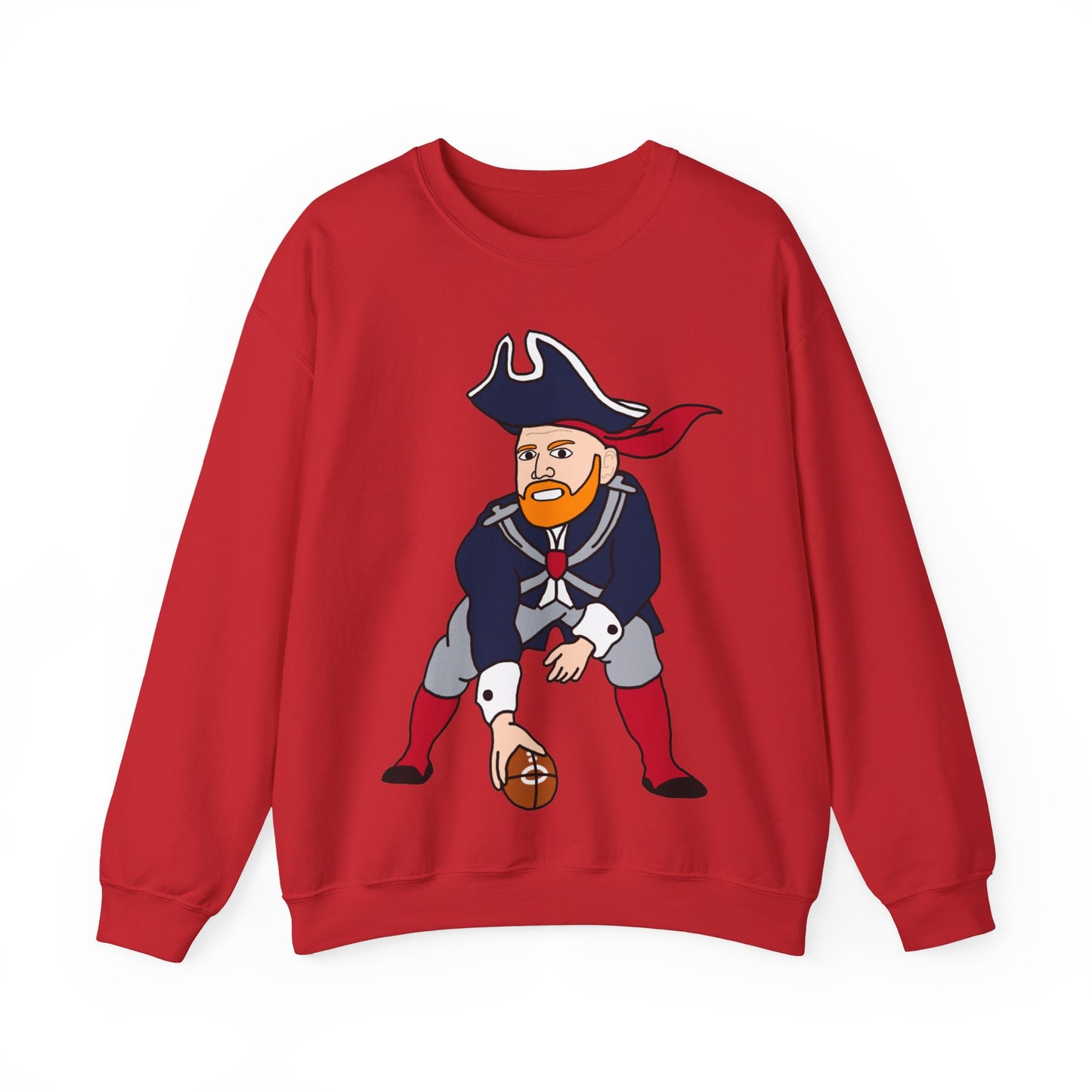 Bill Burrdy New England Patriots Tom Brady Bill Burr Unisex Heavy Blend Crewneck Sweatshirt Sweatshirts American Football Bill Burr Monday Morning Podcast New England Patriots NFL Podcasts Stand-up Comedy Printify