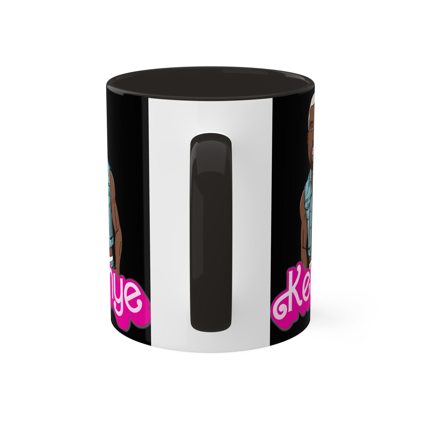 Kenye Barbie Ken Ryan Gosling Kanye West Colorful Mug Mugs Barbie Kanye West Ken Movies Music Printify