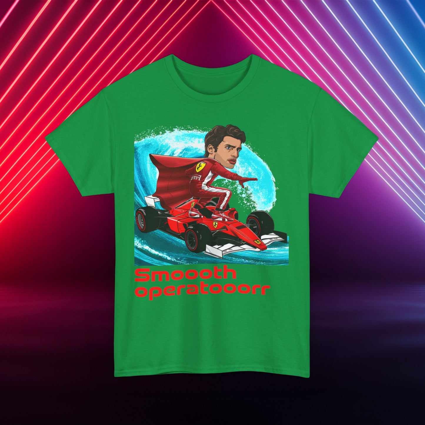 Carlos Sainz T-shirt Carlos Sainz Shirt Smooth Operator Shirt Ferrari T shirt Formula 1 Tee F1 Tshirt Ferrari Gift Ferrari Fan Shirt F1 Gift Irish Green T-shirts Carlos Sainz F1 Ferrari Printify