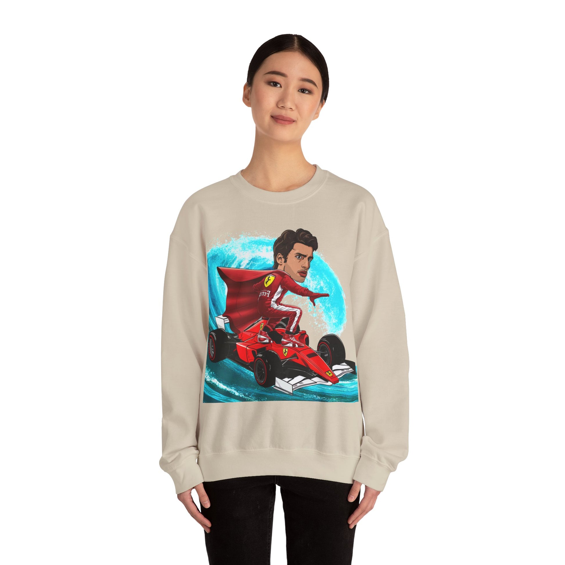 Carlos Sainz Sweatshirt Smooth Operator Jumper Ferrari Sweater Formula 1 Jumper F1 Sweater Ferrari Gift Ferrari Fan Jumper F1 Gift Scuderia Sweatshirts Carlos Sainz F1 Ferrari Printify
