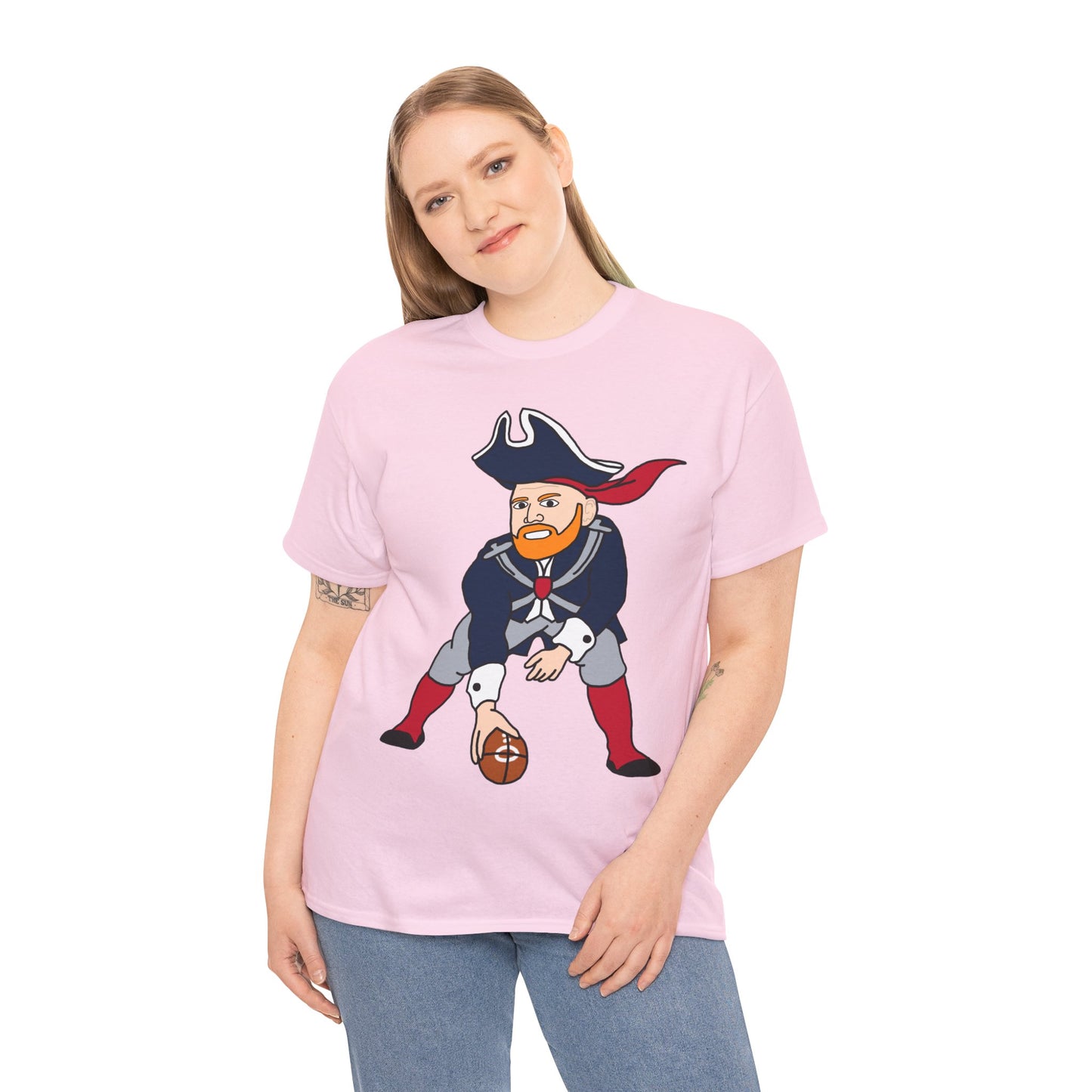 Bill Burrdy New England Patriots Tom Brady Bill Burr Unisex Heavy Cotton Tee T-shirts American Football Bill Burr Monday Morning Podcast New England Patriots NFL Podcasts Stand-up Comedy Printify