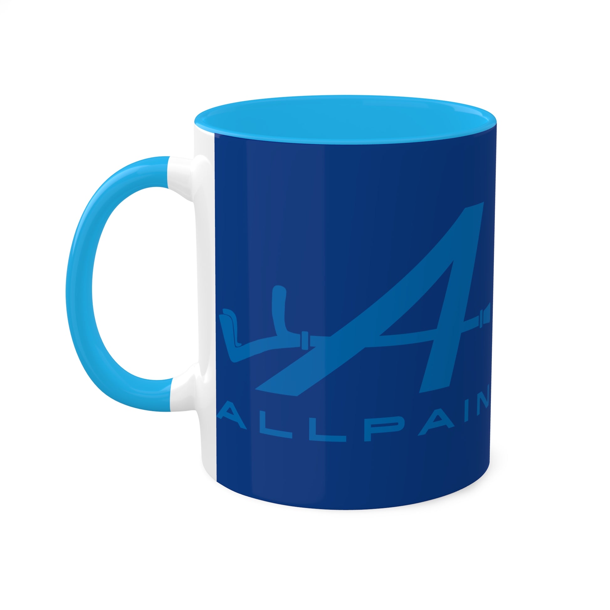 Allpain Alpine F1 Formula 1 Pierre Gasly Esteban Ocon Colorful Mug, 11oz Mugs Alpine F1 Printify