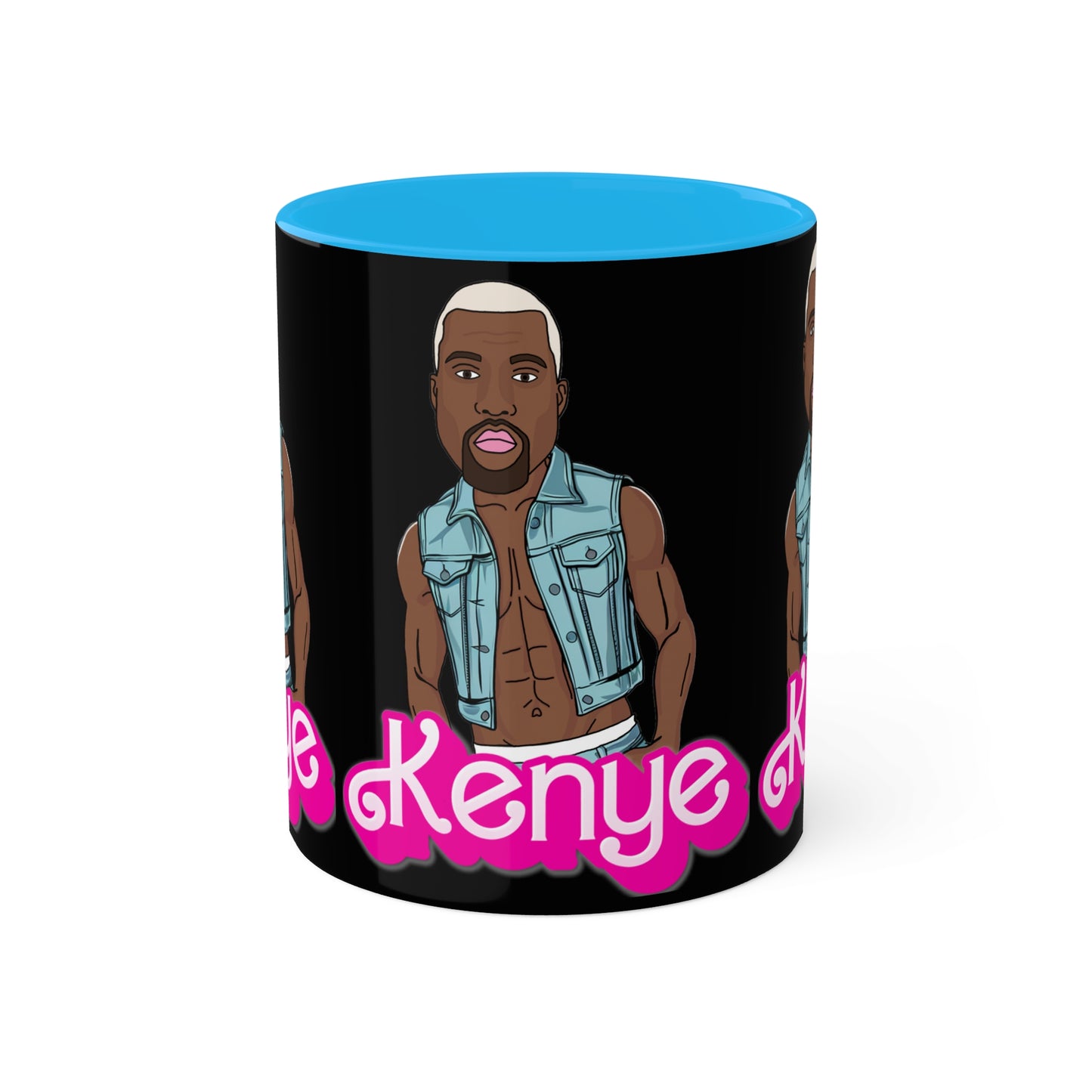 Kenye Barbie Ken Ryan Gosling Kanye West Colorful Mug Mugs Barbie Kanye West Ken Movies Music Printify