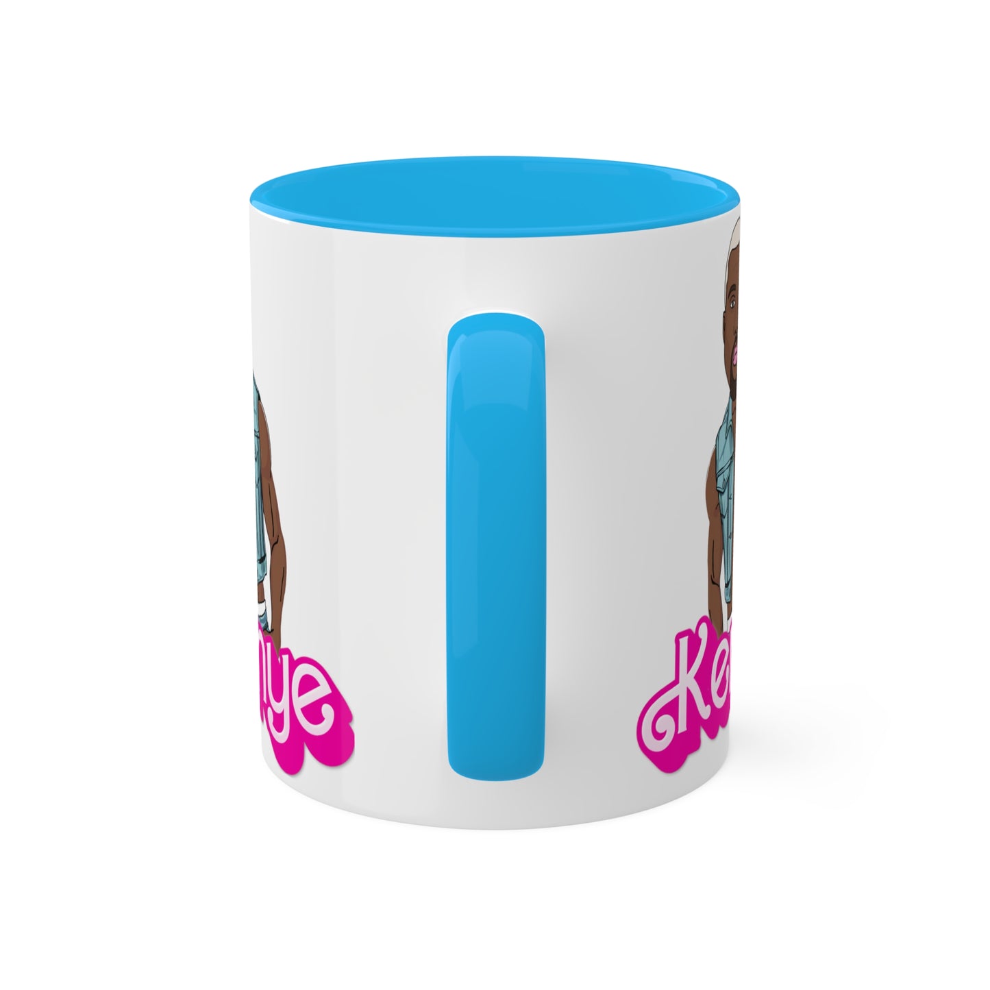 Kenye Barbie Ken Ryan Gosling Kanye West Colorful Mug Mugs Barbie Kanye West Ken Movies Music Printify