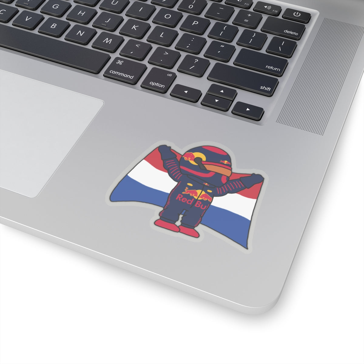NeVerStappen Red Bull Formula 1 F1 Max Verstappen Kiss-Cut Stickers 3" × 3" Transparent Stickers F1 Max Verstappen Red Bull Printify