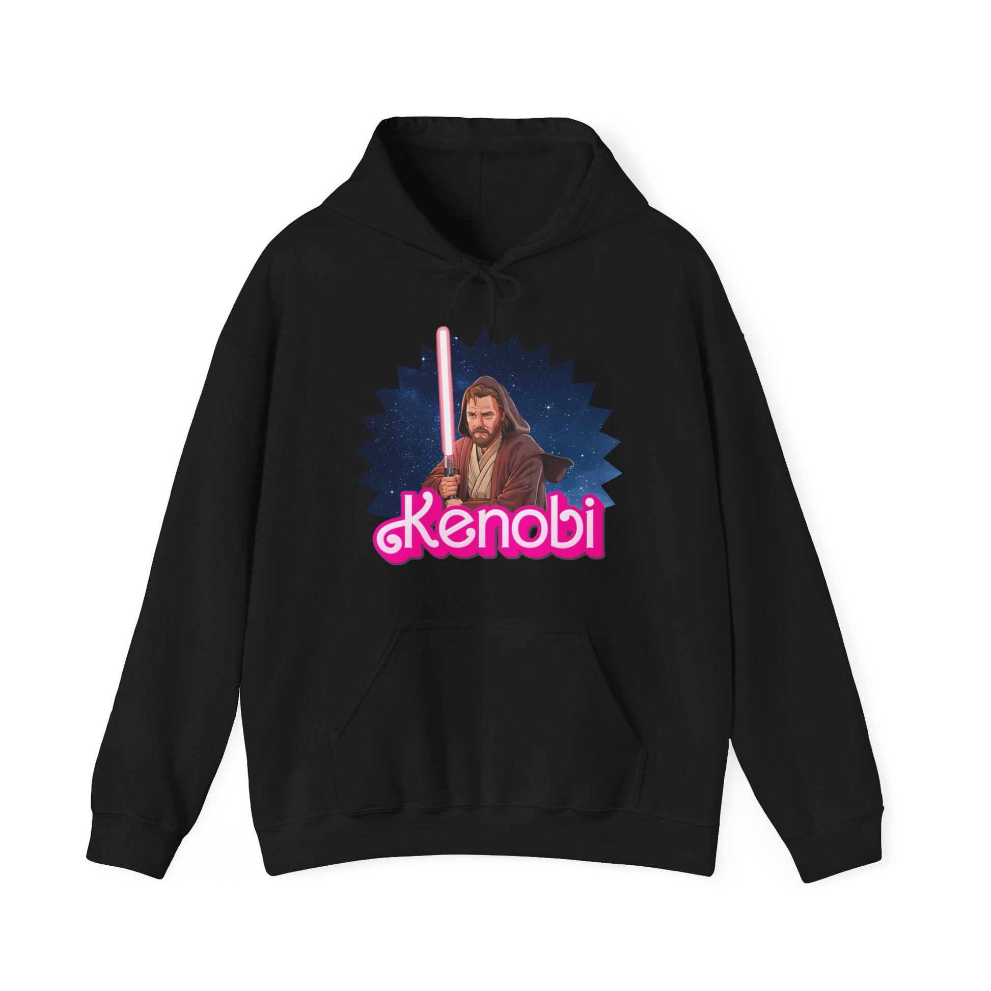 Obi-Wan Kenobi Ken Barbie Movie Star Wars Unisex Heavy Blend Hooded Sweatshirt Hoodies Barbie Ken Movies Star Wars Printify