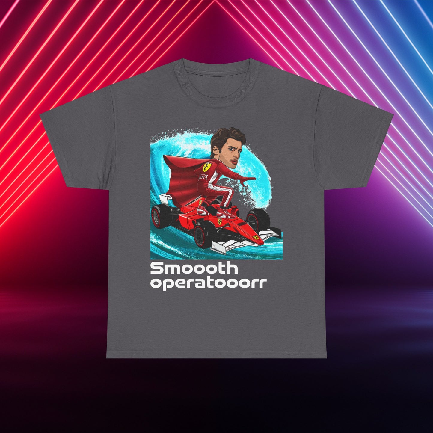 Carlos Sainz T-shirt Carlos Sainz Shirt Smooth Operator Shirt Ferrari T shirt Formula 1 Tee F1 Tshirt Ferrari Gift Ferrari Fan Shirt F1 Gift T-shirts Carlos Sainz F1 Ferrari Printify