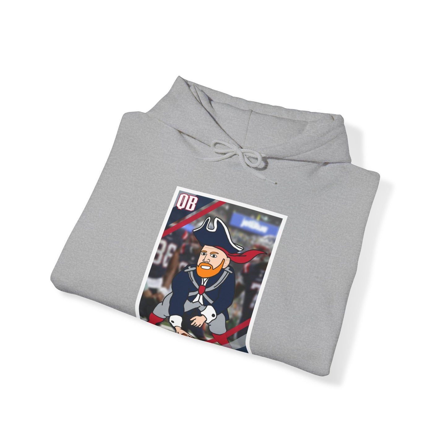 Bill Burrdy New England Patriots Tom Brady Bill Burr Unisex Heavy Blend Hooded Sweatshirt Hoodies American Football Bill Burr Monday Morning Podcast New England Patriots NFL Podcasts Stand-up Comedy Printify