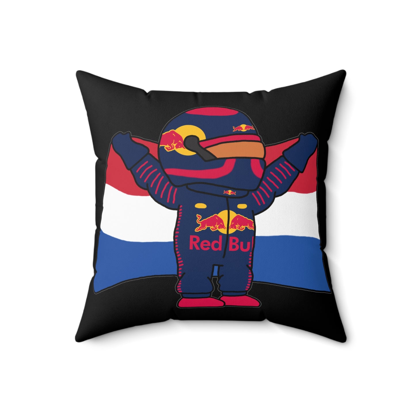 NeVerStappen Red Bull Formula 1 F1 Max Verstappen Pillow 18" × 18" Pillows F1 Max Verstappen Red Bull Printify
