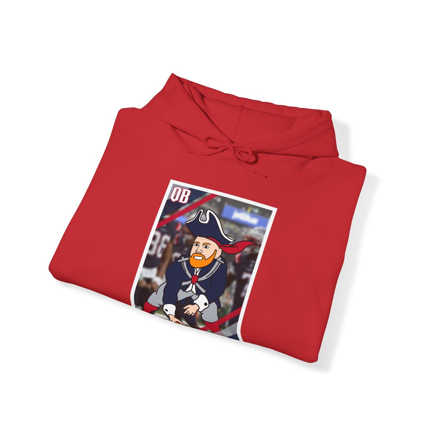 Bill Burrdy New England Patriots Tom Brady Bill Burr Unisex Heavy Blend Hooded Sweatshirt Hoodies American Football Bill Burr Monday Morning Podcast New England Patriots NFL Podcasts Stand-up Comedy Printify