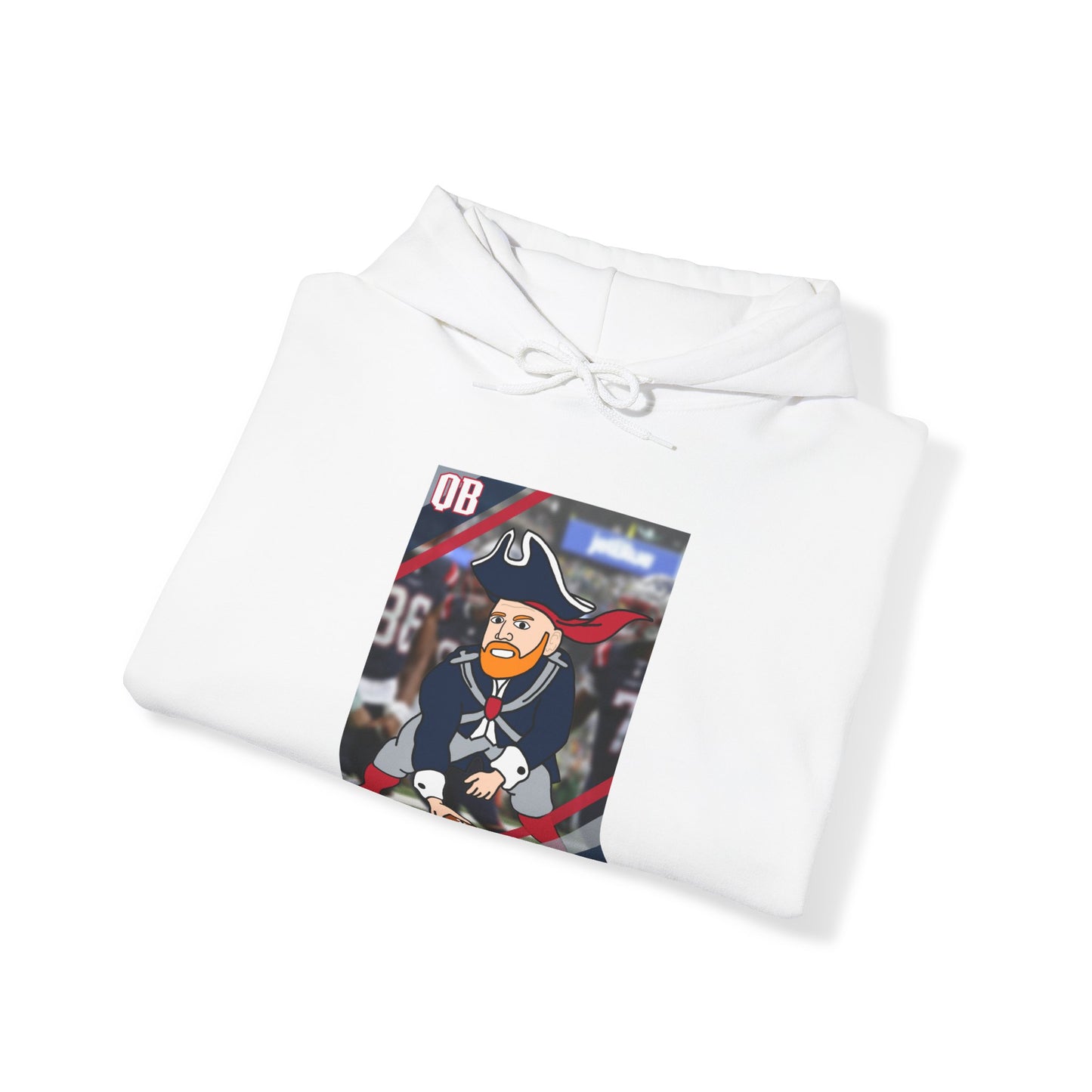 Bill Burrdy New England Patriots Tom Brady Bill Burr Unisex Heavy Blend Hooded Sweatshirt Hoodies American Football Bill Burr Monday Morning Podcast New England Patriots NFL Podcasts Stand-up Comedy Printify