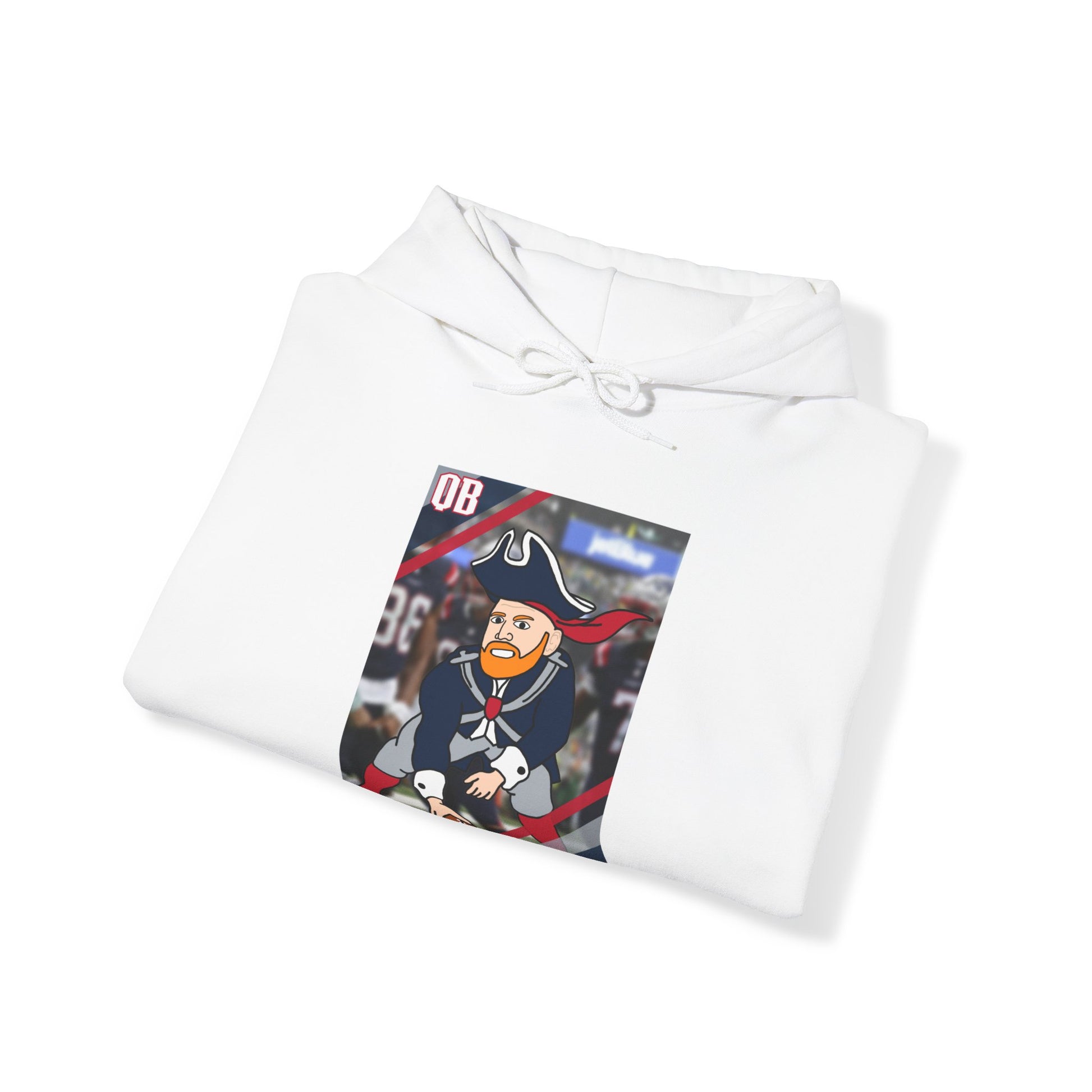 Bill Burrdy New England Patriots Tom Brady Bill Burr Unisex Heavy Blend Hooded Sweatshirt Hoodies American Football Bill Burr Monday Morning Podcast New England Patriots NFL Podcasts Stand-up Comedy Printify