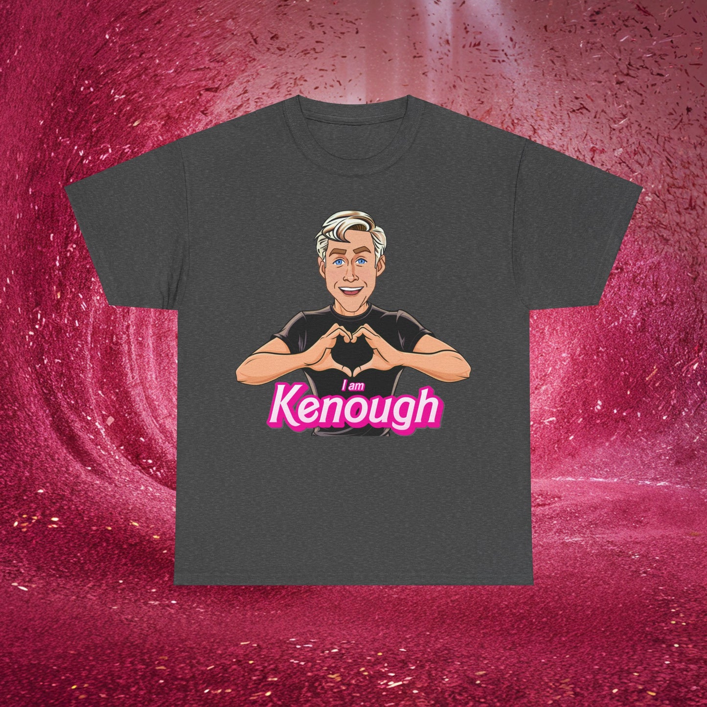 I am Kenough Tshirt Ken T-shirt Ryan Gosling Shirt Barbie T shirt Ken Gift Barbie Gift I'm Kenough Shirt I am Enough T-shirt Im Kenough Tee Dark Heather T-shirts Barbie Celebrities Ken Movies Ryan Gosling Printify