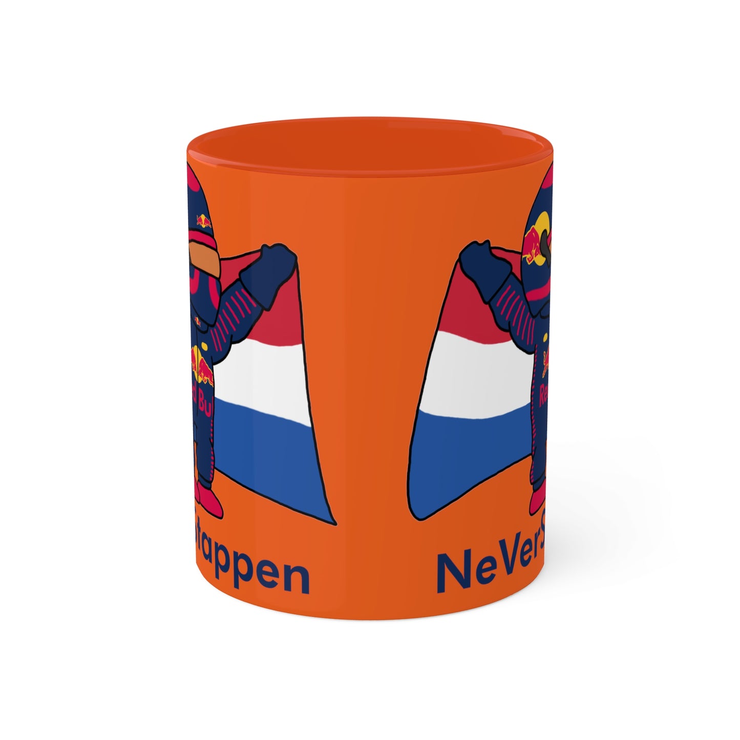 NeVerStappen Red Bull Formula 1 F1 Max Vertsappen Colorful Mugs, 11oz Mugs Printify