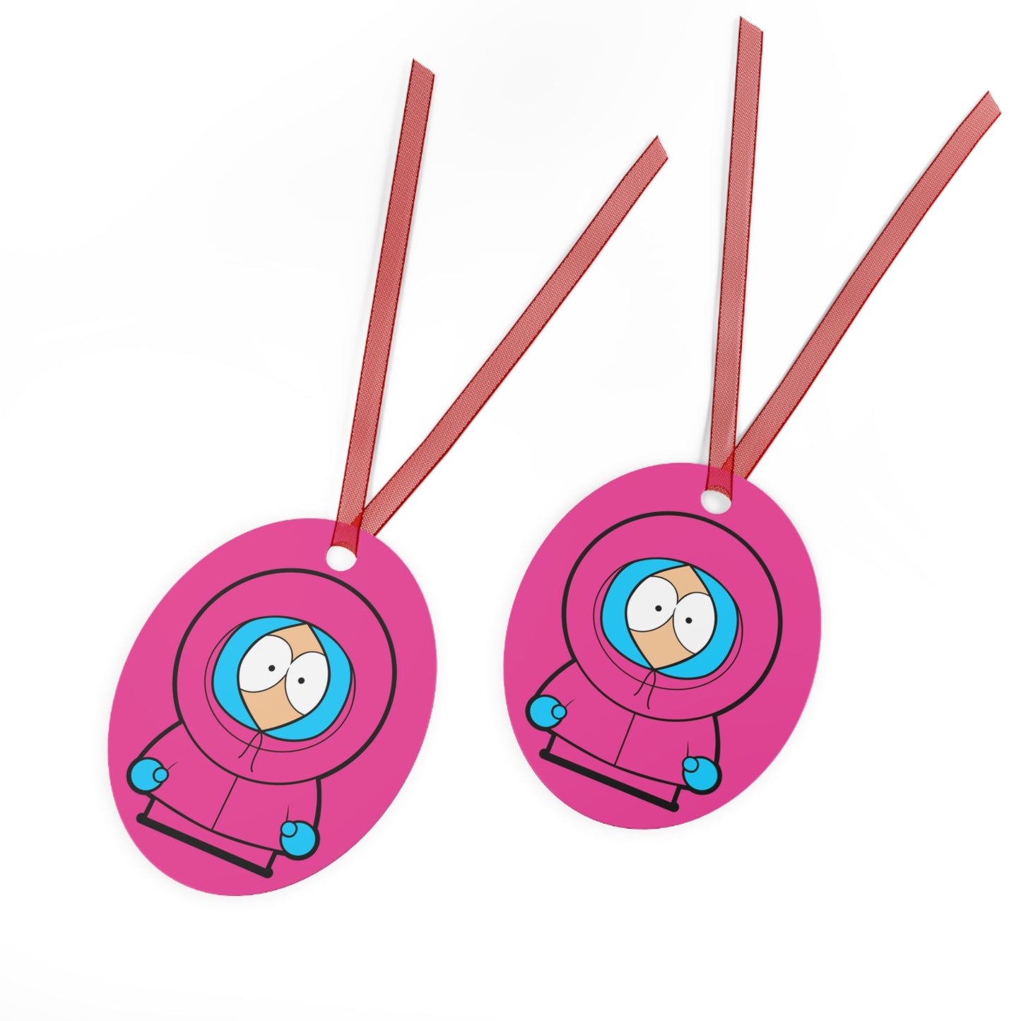 Kenny McCormick Ken Ryan Gosling Barbie South Park Kenny Metal Ornament Christmas Barbie Ken Kenny Movies South Park TV Shows Printify