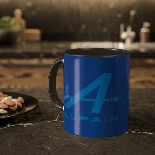 Allpain Alpine F1 Formula 1 Pierre Gasly Esteban Ocon Colorful Mug, 11oz 11oz Black Mugs Alpine F1 Printify