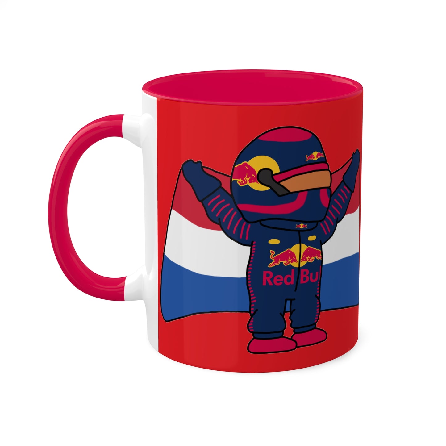 NeVerStappen Red Bull Formula 1 F1 Max Vertsappen Colorful Mugs, 11oz Mugs Printify