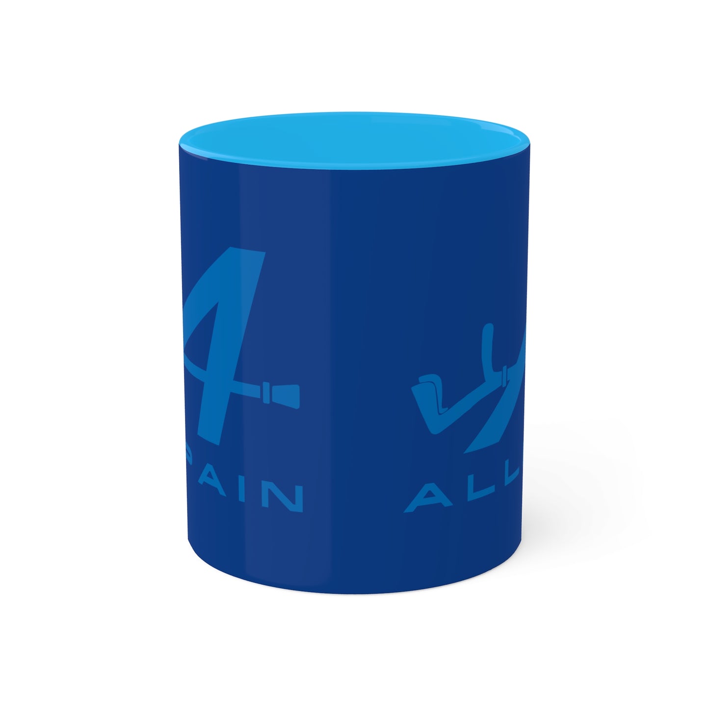 Allpain Alpine F1 Formula 1 Pierre Gasly Esteban Ocon Colorful Mug, 11oz Mugs Alpine F1 Printify